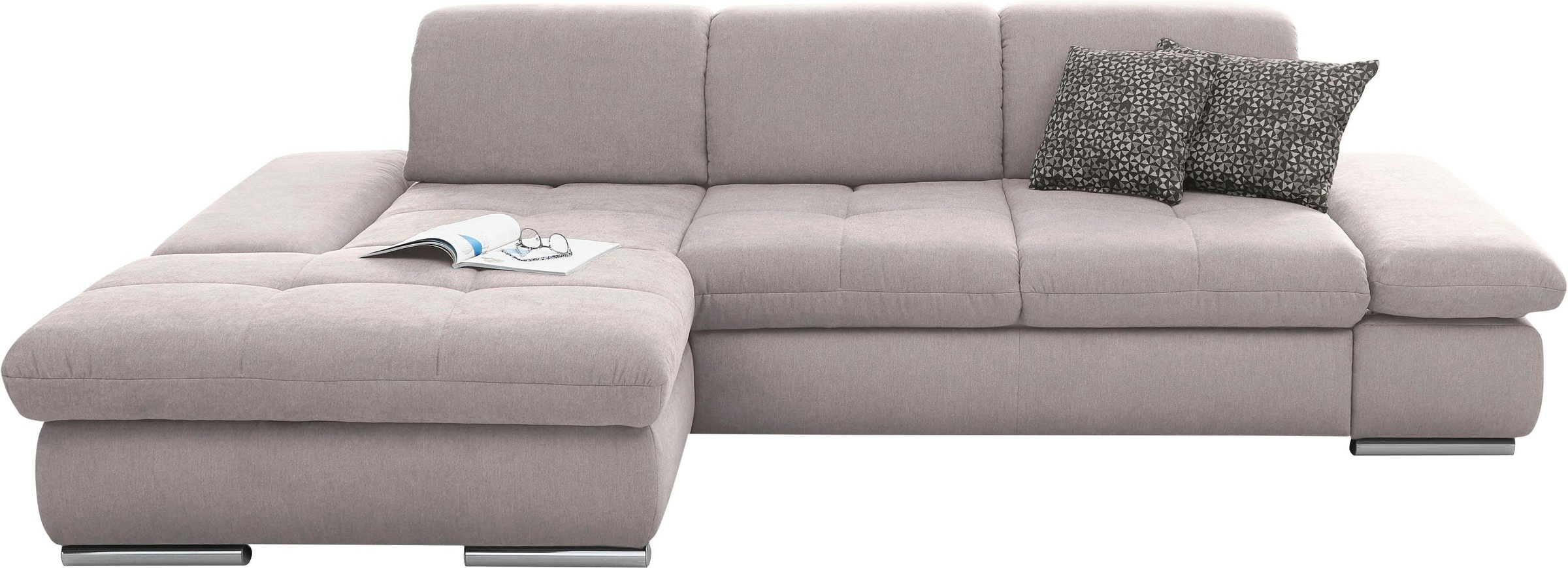 set one by Musterring Ecksofa »SO4100 V«, mit verstellbaren Kopfteilen, wah günstig online kaufen