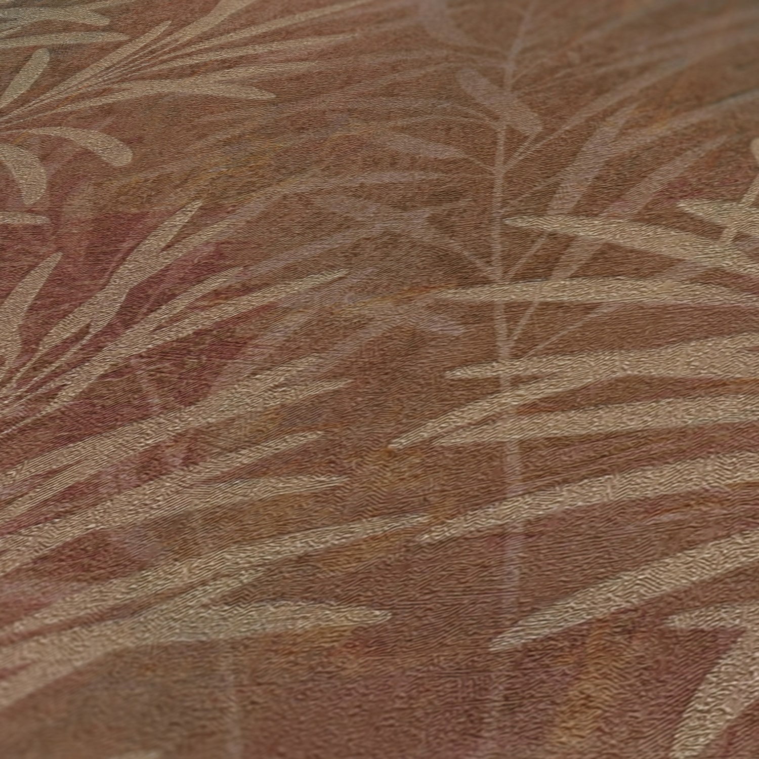 A.S. Création Vliestapete »Terra Tapete Floral Blätter«, matt-gemustert-neutral, Landhaus-Tapete Natur Metallic Tapeten Wohnzimmer Schlafzimmer Küche