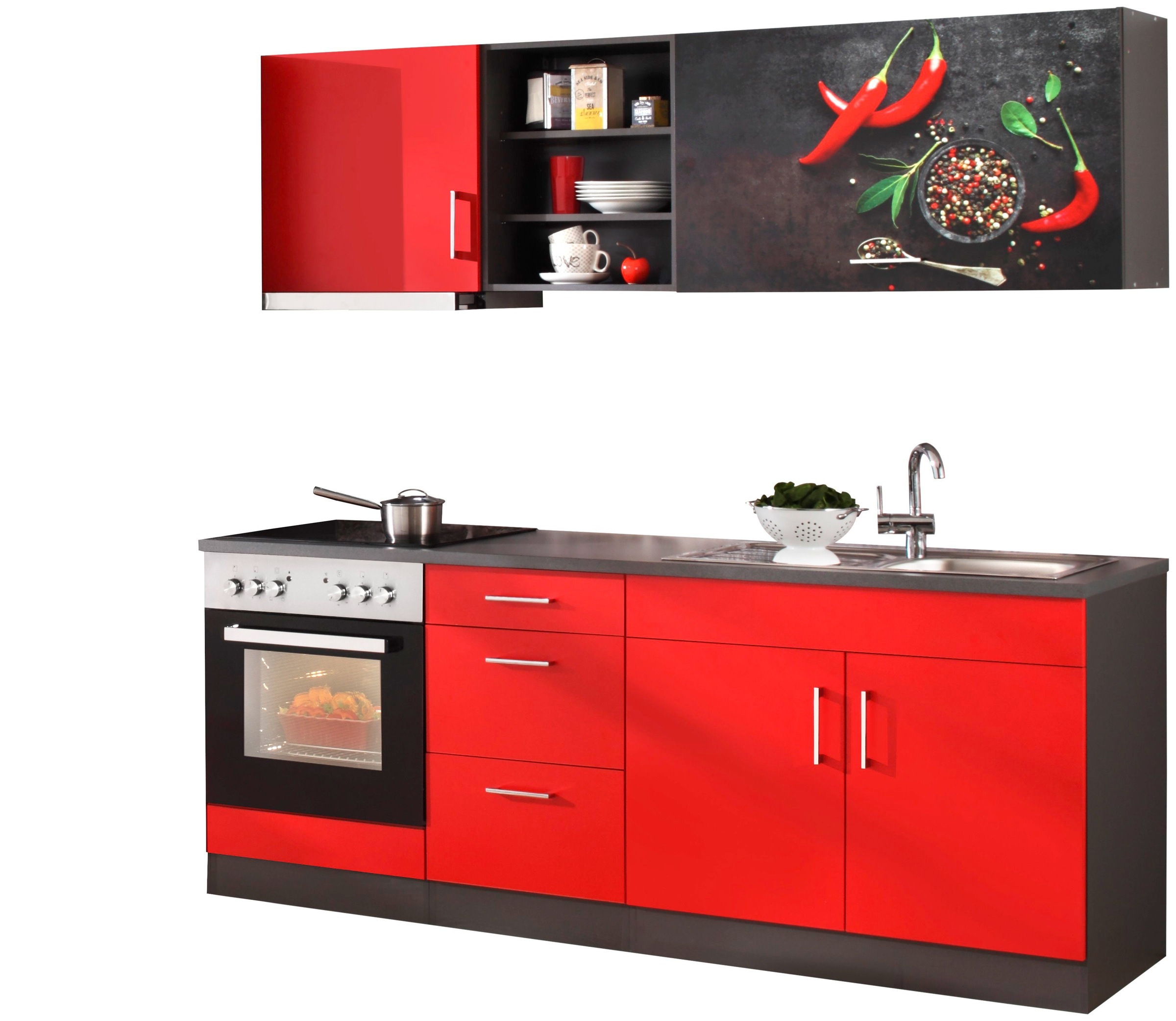 KOCHSTATION Küchenzeile »KS-Paris – Küchen mit einzigartigen Fotomotiven au günstig online kaufen