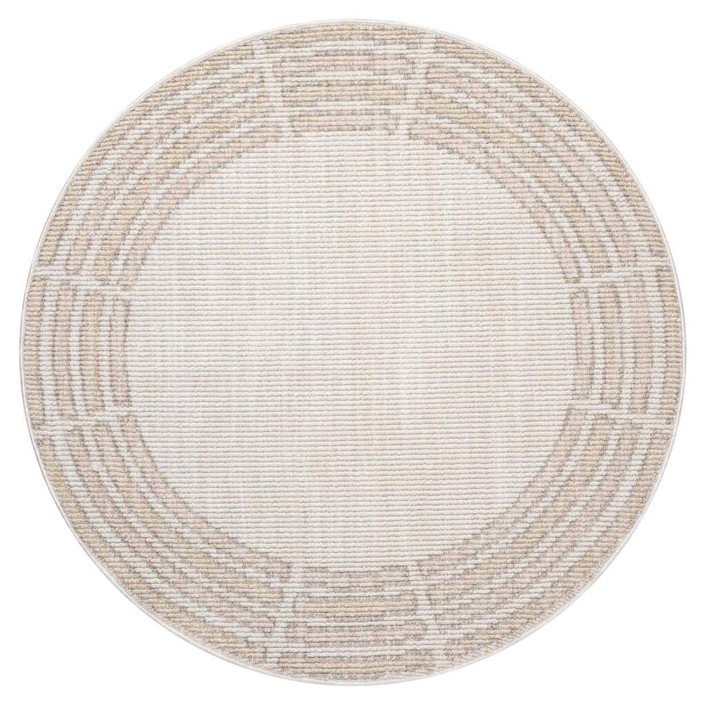 Carpet City Teppich »CLASICO 9068«, rund, 11 mm Höhe, Kurzflor, Hochtief-Muster, Boho, Wohnzimmer