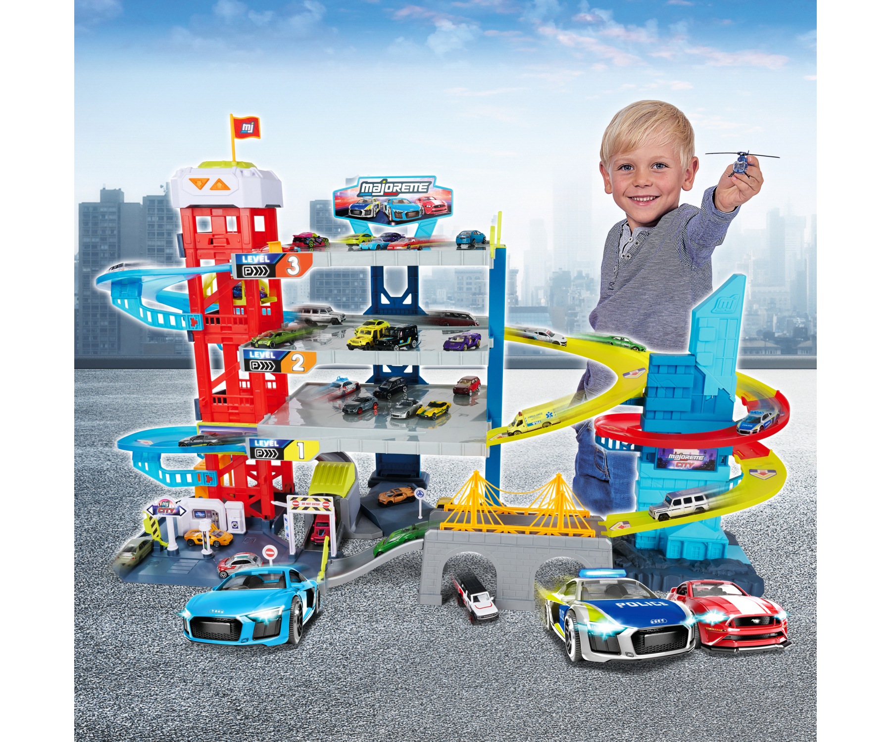 majORETTE Spiel-Parkgarage »Double Track« mit Licht und Sound