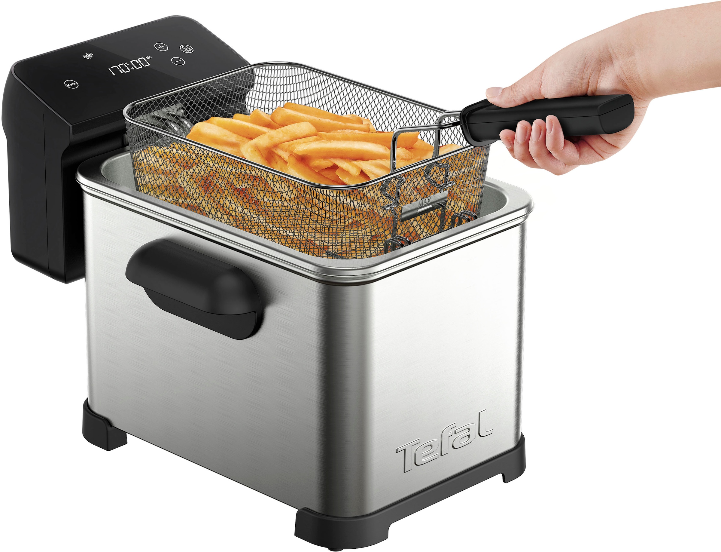 Fritteuse »FR507D Family Pro Digital«, 2400 W, Fassungsvermögen 4 l, 4 L,...