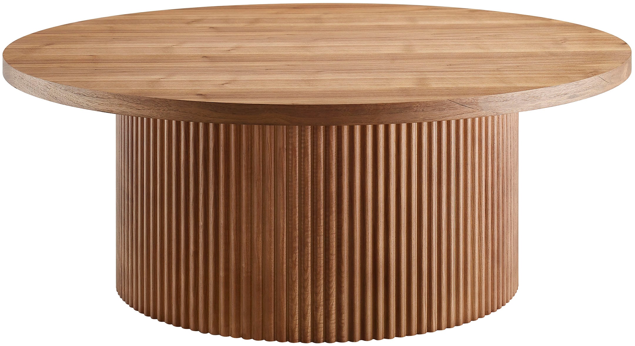 SalesFever Couchtisch »mit Massivholz-Lamellen, Ø 90 cm« 1 Stk. tlg. mit Ma günstig online kaufen