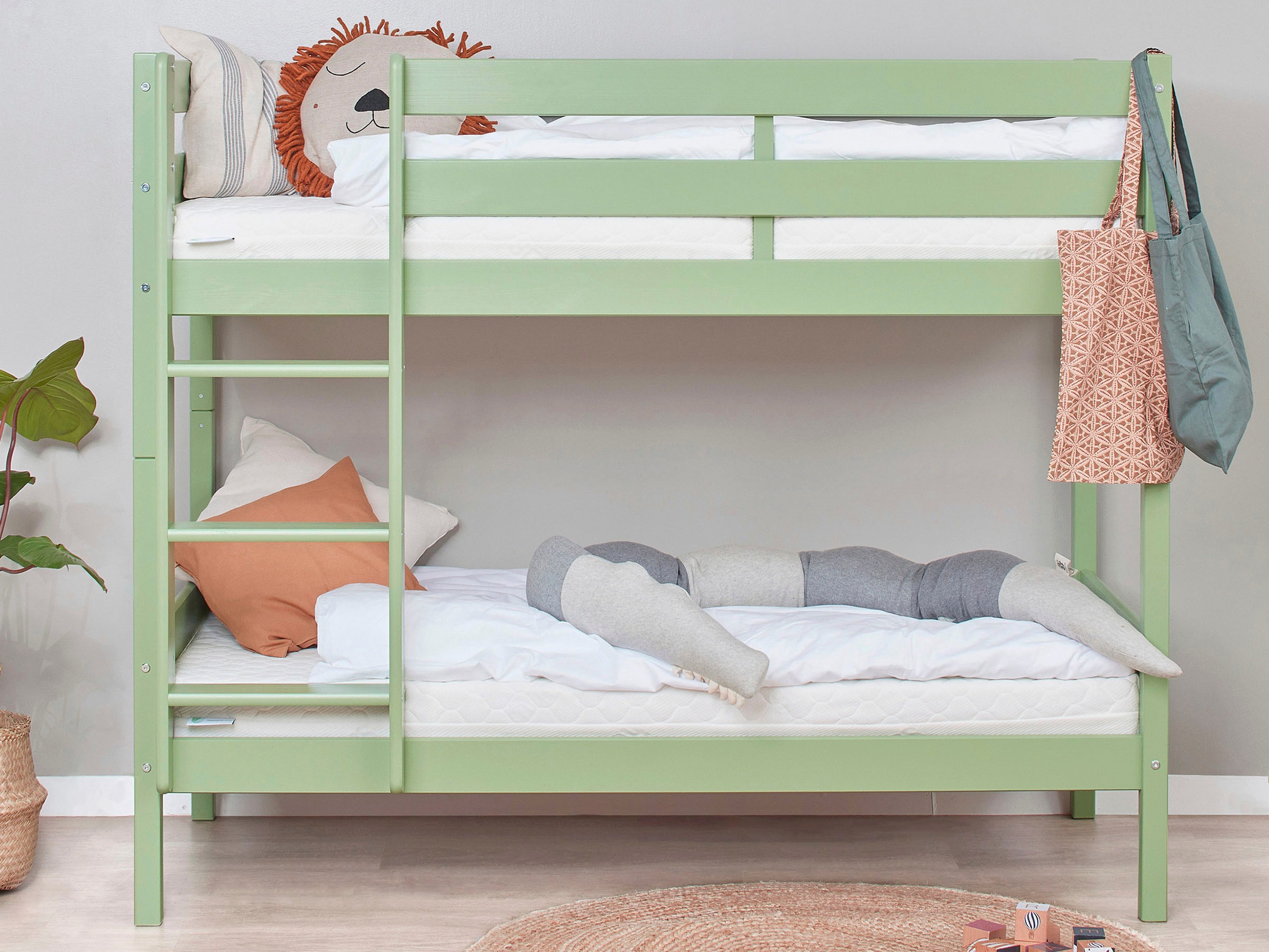 Hoppekids Etagenbett "ECO Comfort Kinderbett 90x200 oder 70x160 aus Massivh günstig online kaufen