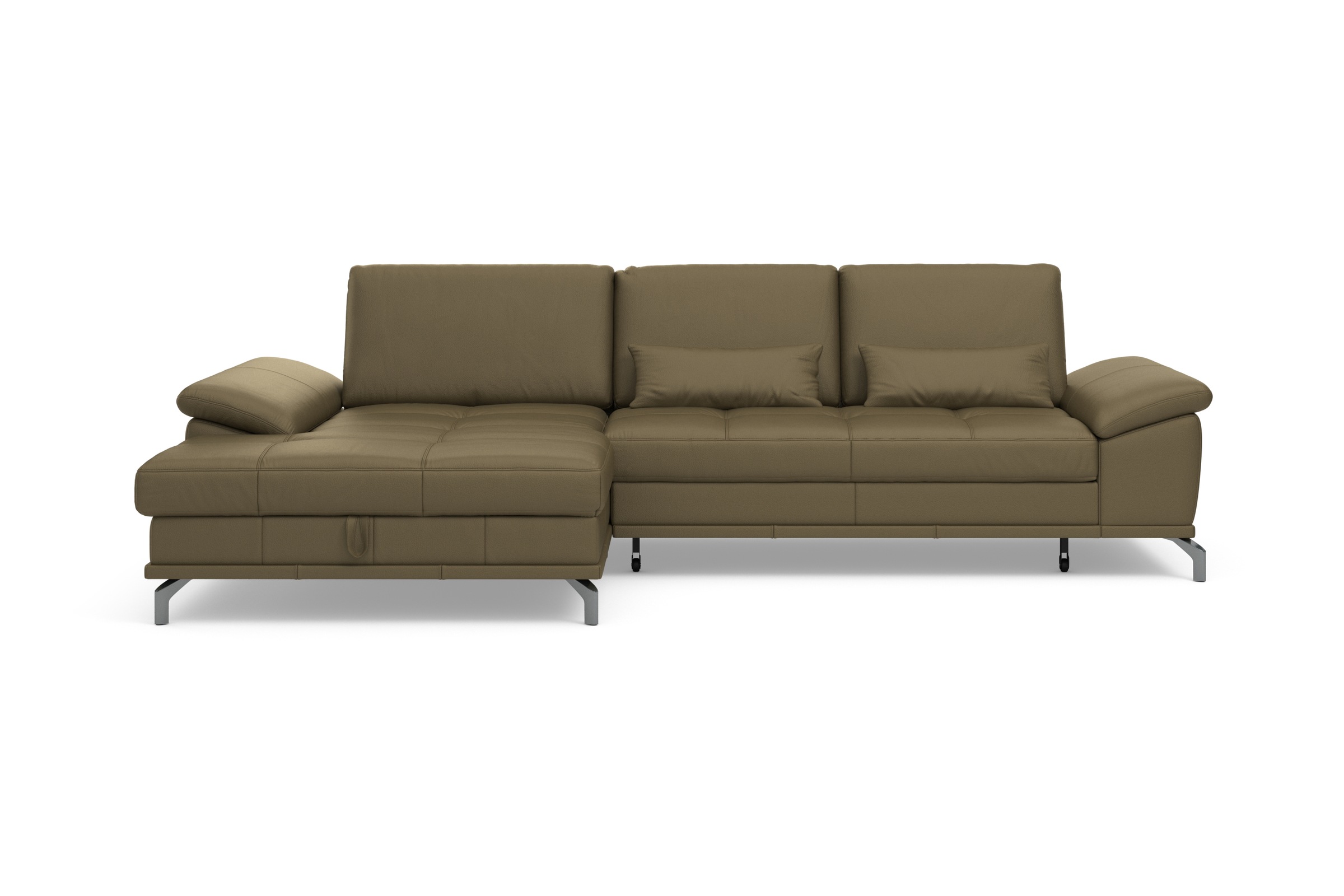 Places of Style Ecksofa Costello, mit Sitztiefenverstellung und Armlehnfunk günstig online kaufen