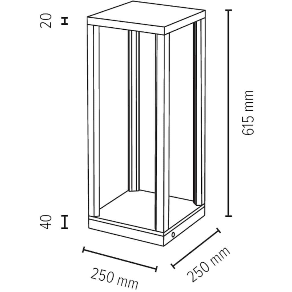 SPOT Light LED Tischleuchte »TAVOLI GLASS«, 1 flammig-flammig