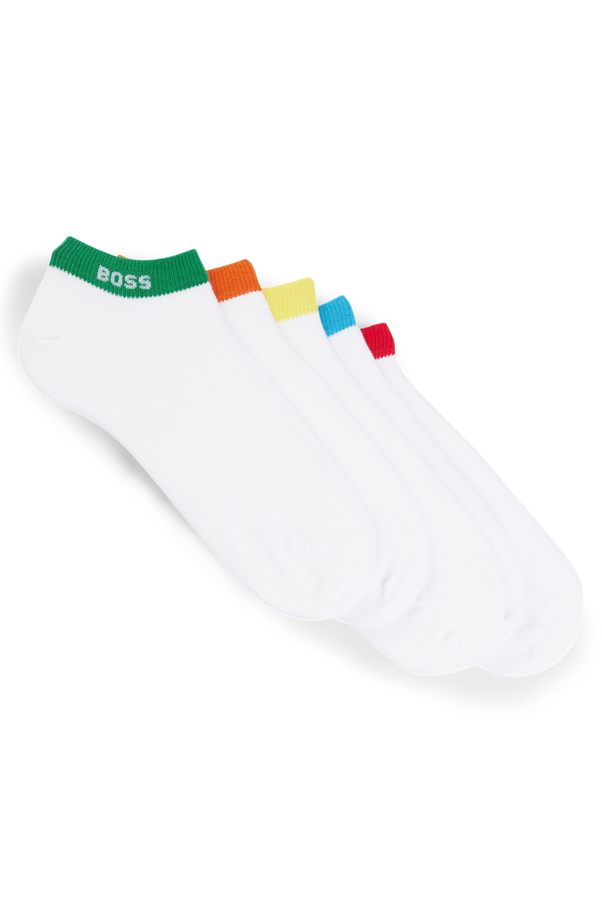 BOSS Socken »5P AS Rainbow CC«, (Packung, 5 Paar), mit Markenlogo