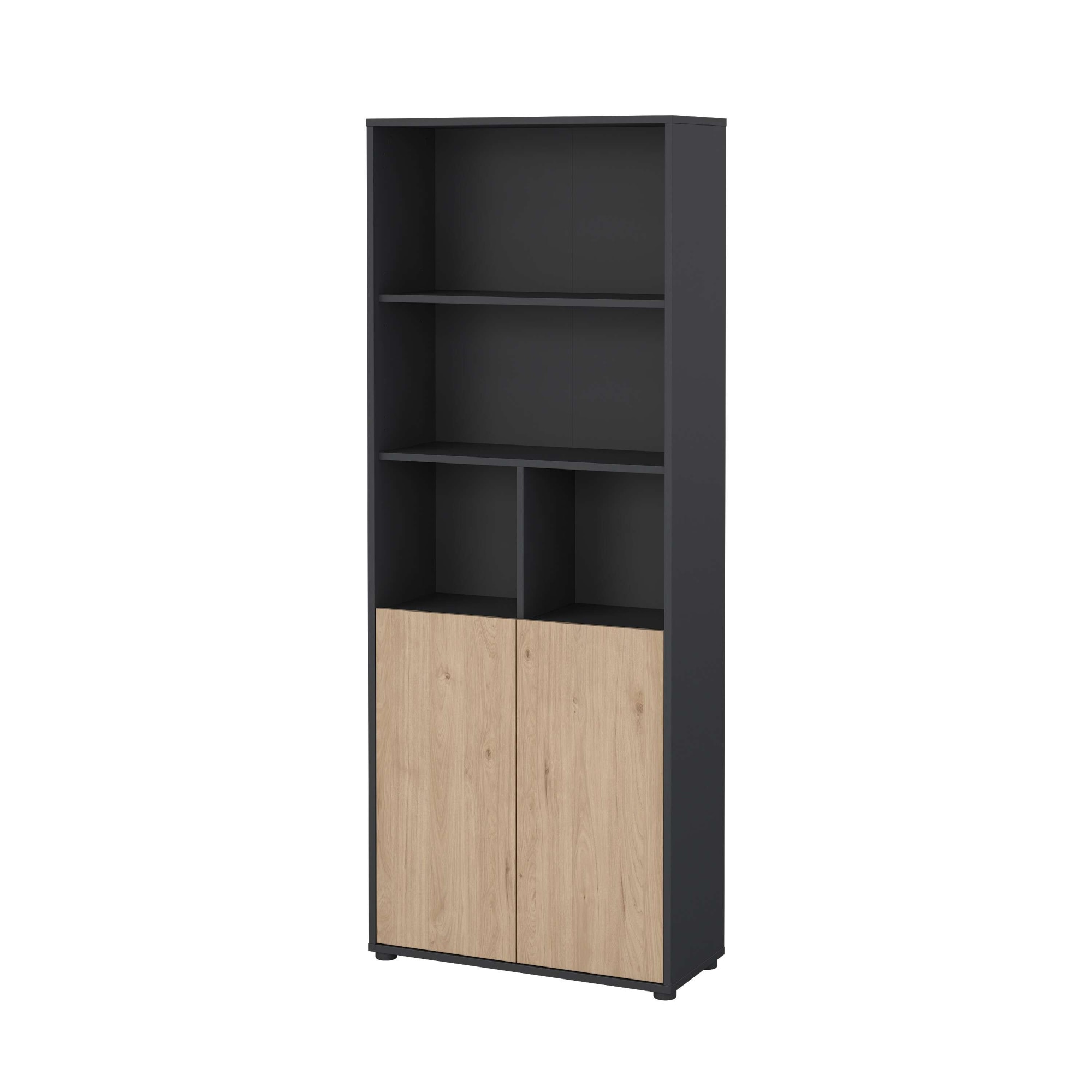 INOSIGN Bücherregal »Sign Ablageregal, Aktenregal, Bücherregal, Standregal, Wandregal,«, mit 2 Türen, 4 Einlegeböden, 2 Türen, Höhe 200 cm, Breite 80 cm