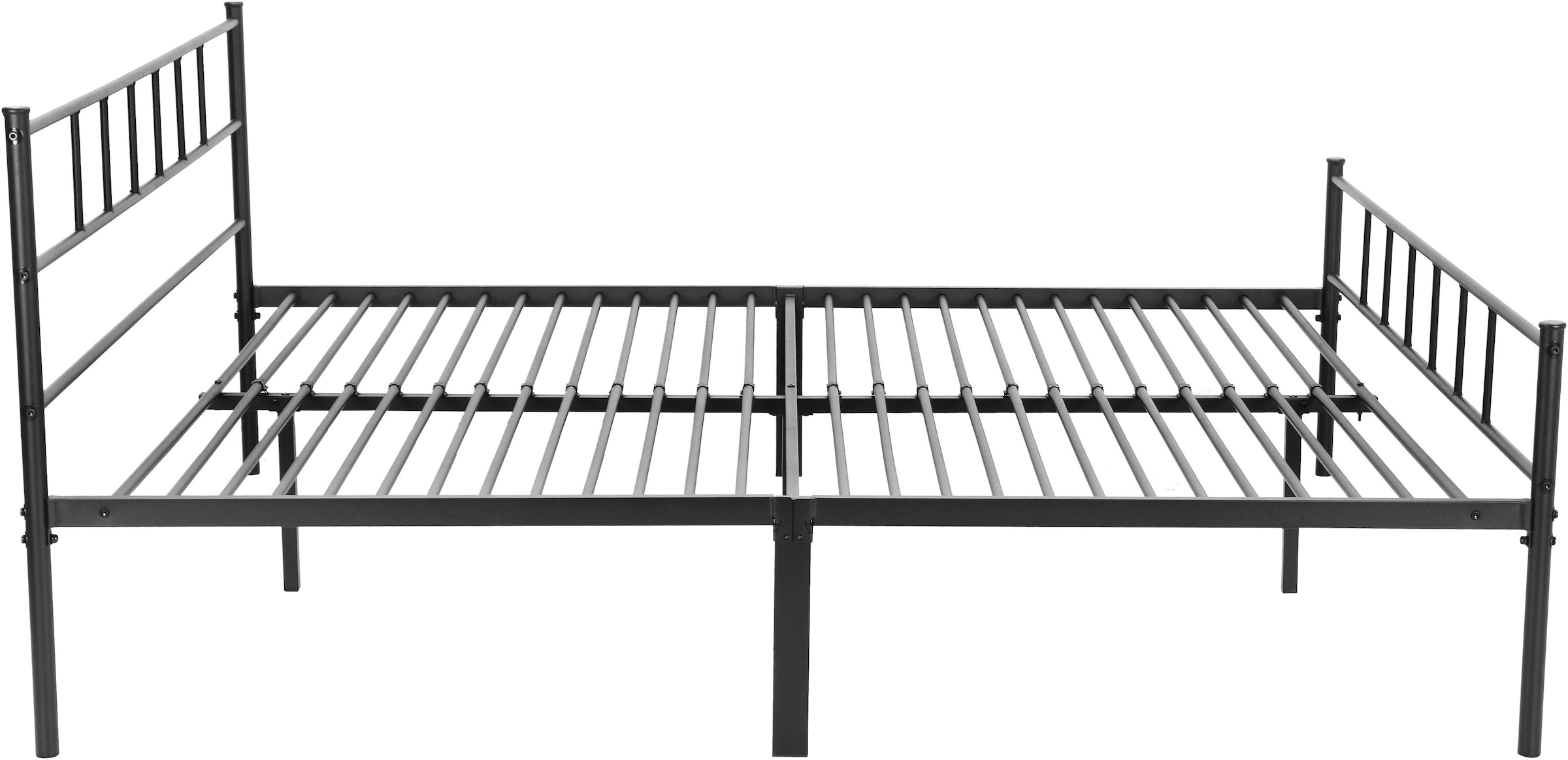INOSIGN Metallbett »Amrum Bett Bettgestell Bettrahmen Einzelbett Doppelbett Stahlbett«, (2m Länge und in 4 Breiten wählbar - 90, 140, 160, 180 cm), Schlafzimmerbett inkl. 26 Lattenroste zum Schutz der Matratze