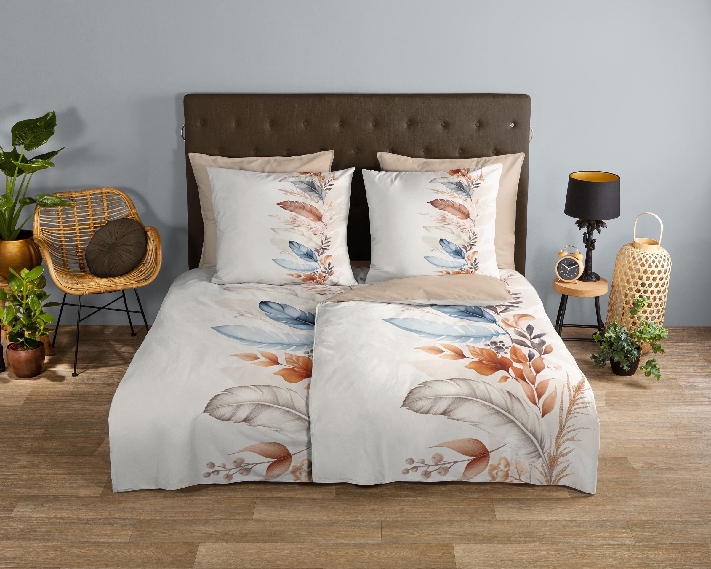 good morning Wendebettwäsche »Mirra«, 100% Baumwolle, Renforcé, Reißverschl günstig online kaufen
