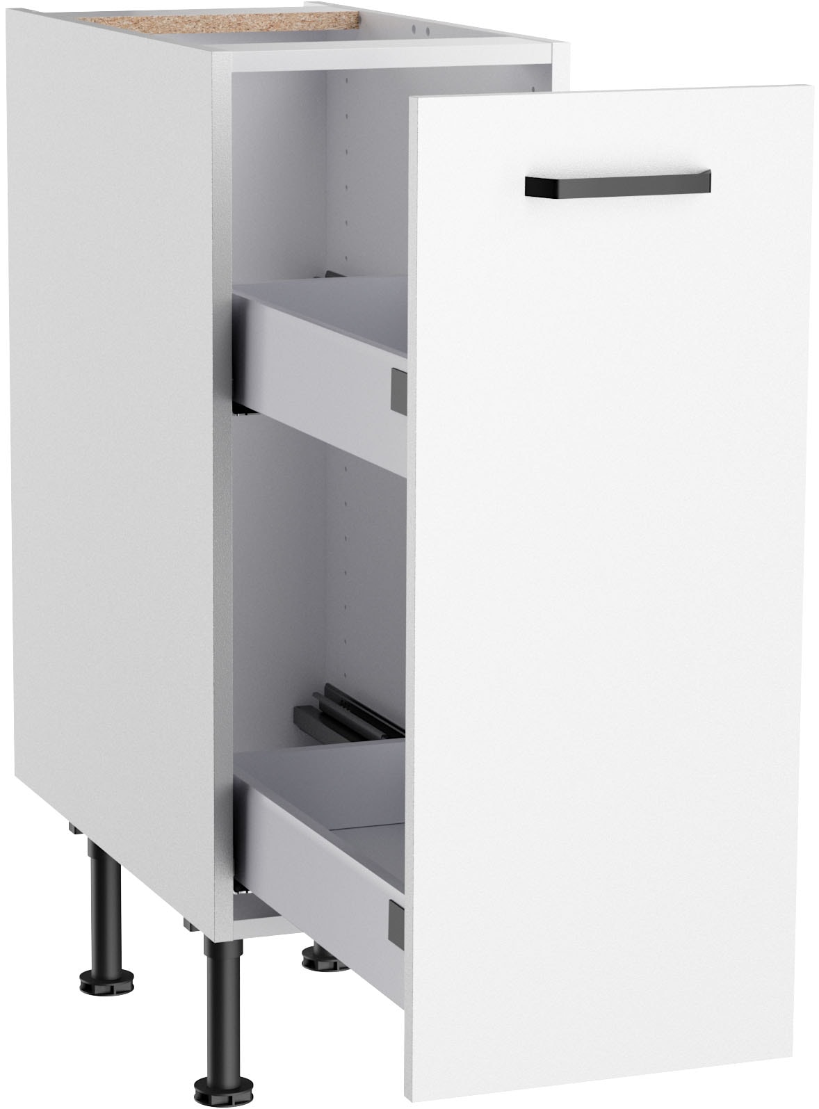 KOCHSTATION Unterschrank »KS-Paula« 30 cm breit, 87 cm hoch, mit 1 Auszug, 2 Ablagefächern