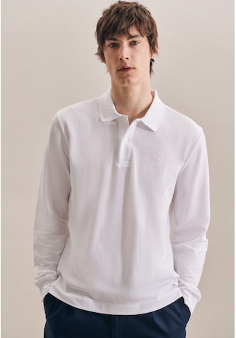 seidensticker Poloshirt »Shaped«, Langarm Kragen Uni kaufen