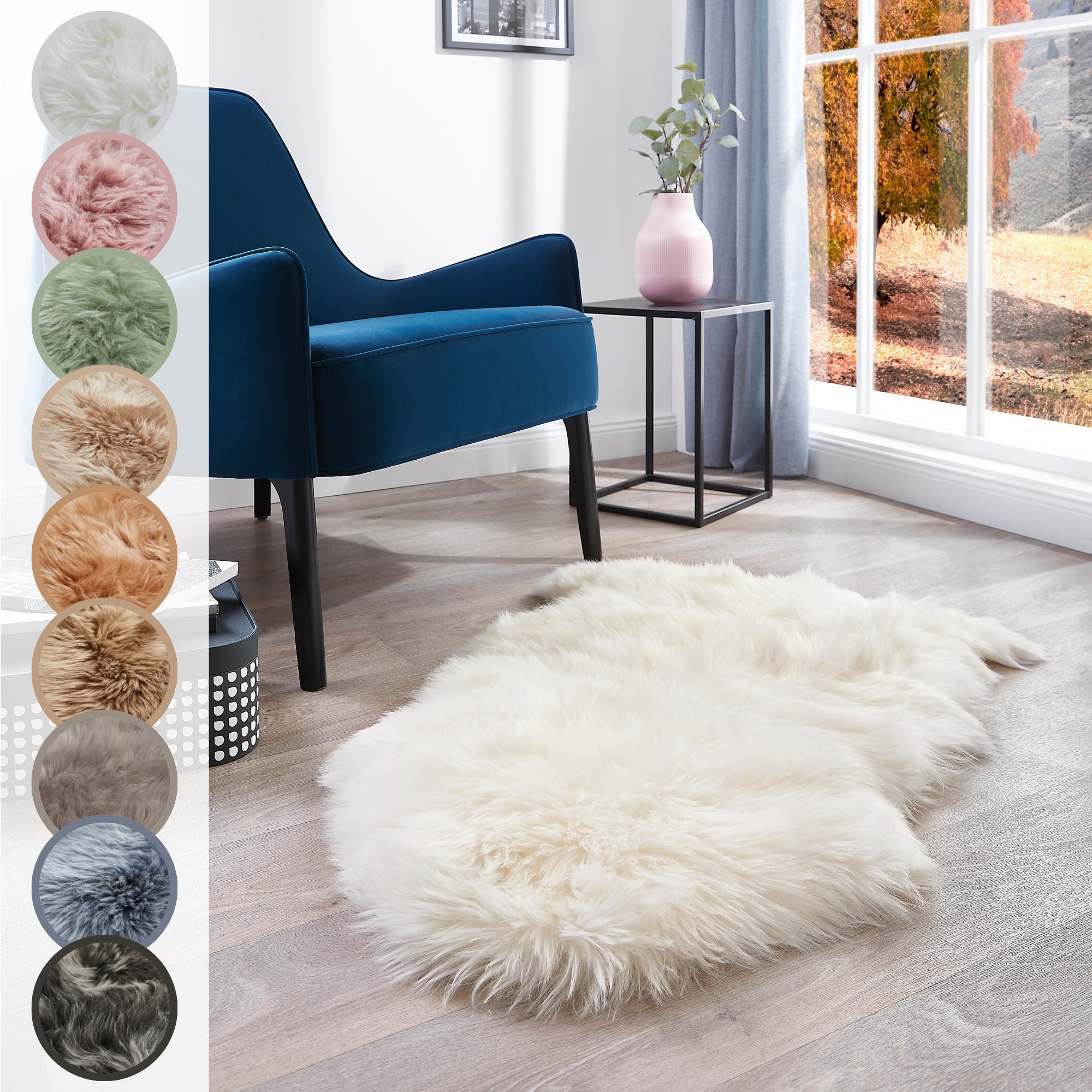 LUXOR living Fellteppich »Schaffell Namika«, fellförmig, 50 mm Höhe, echtes günstig online kaufen