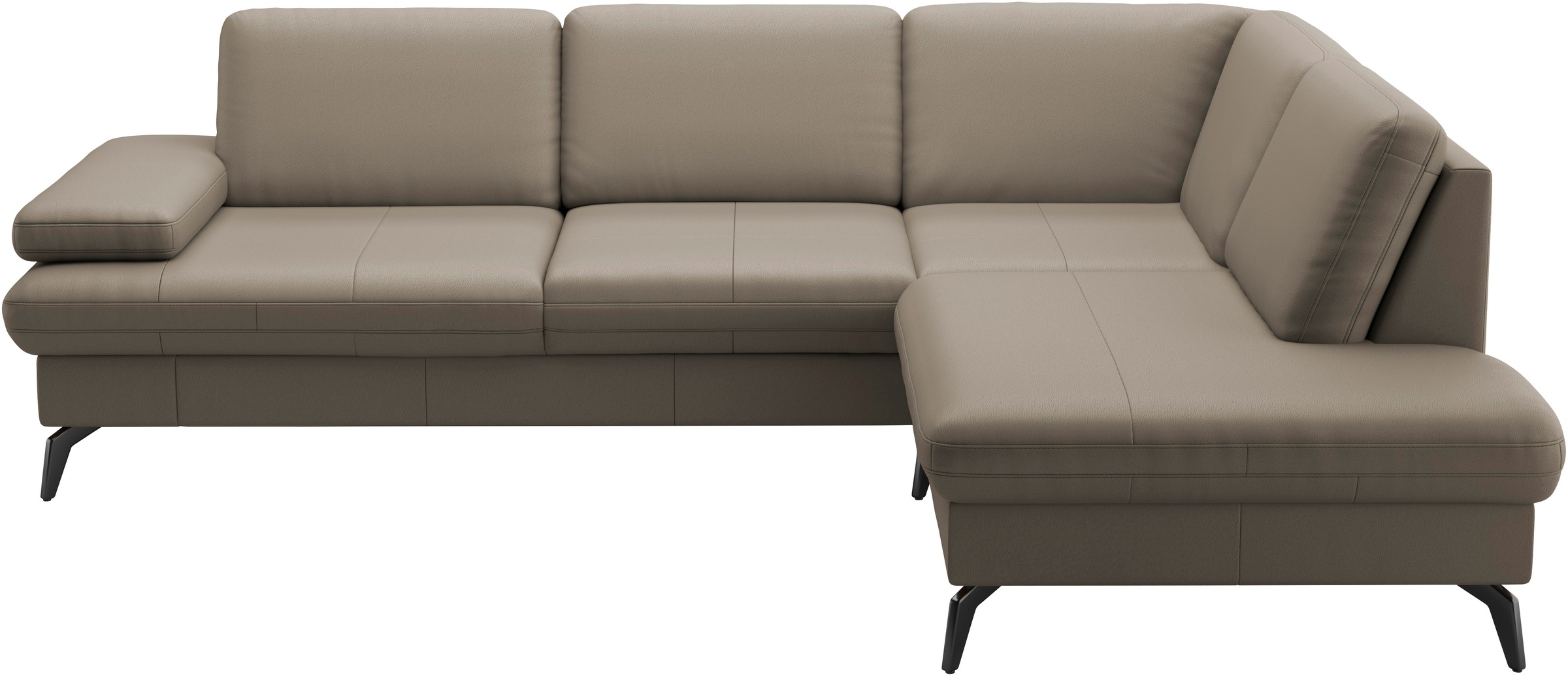 sit&more Ecksofa »Morris L-Form, inkl. Sitztiefenverstellung«, wahlweise mit Armteilverstellung, Bettfunktion & Bettkasten