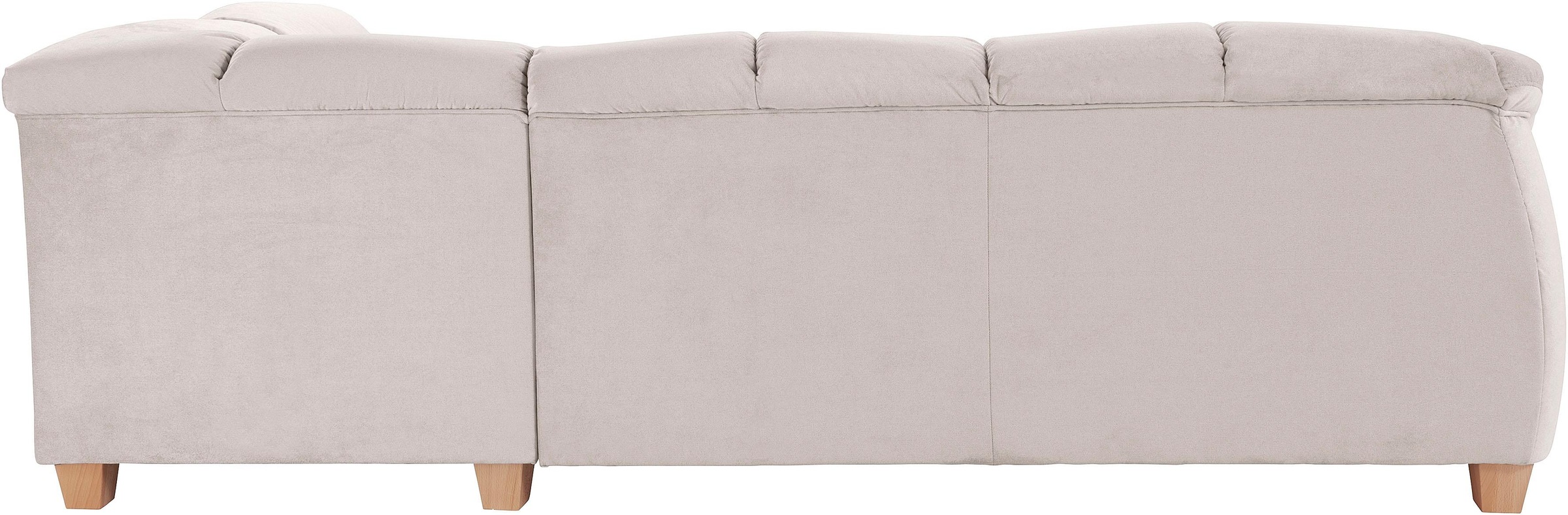 sit&more Ecksofa »Santo L-Form«, mit Federkern, wahlweise mit Bettfunktion und Stauraum