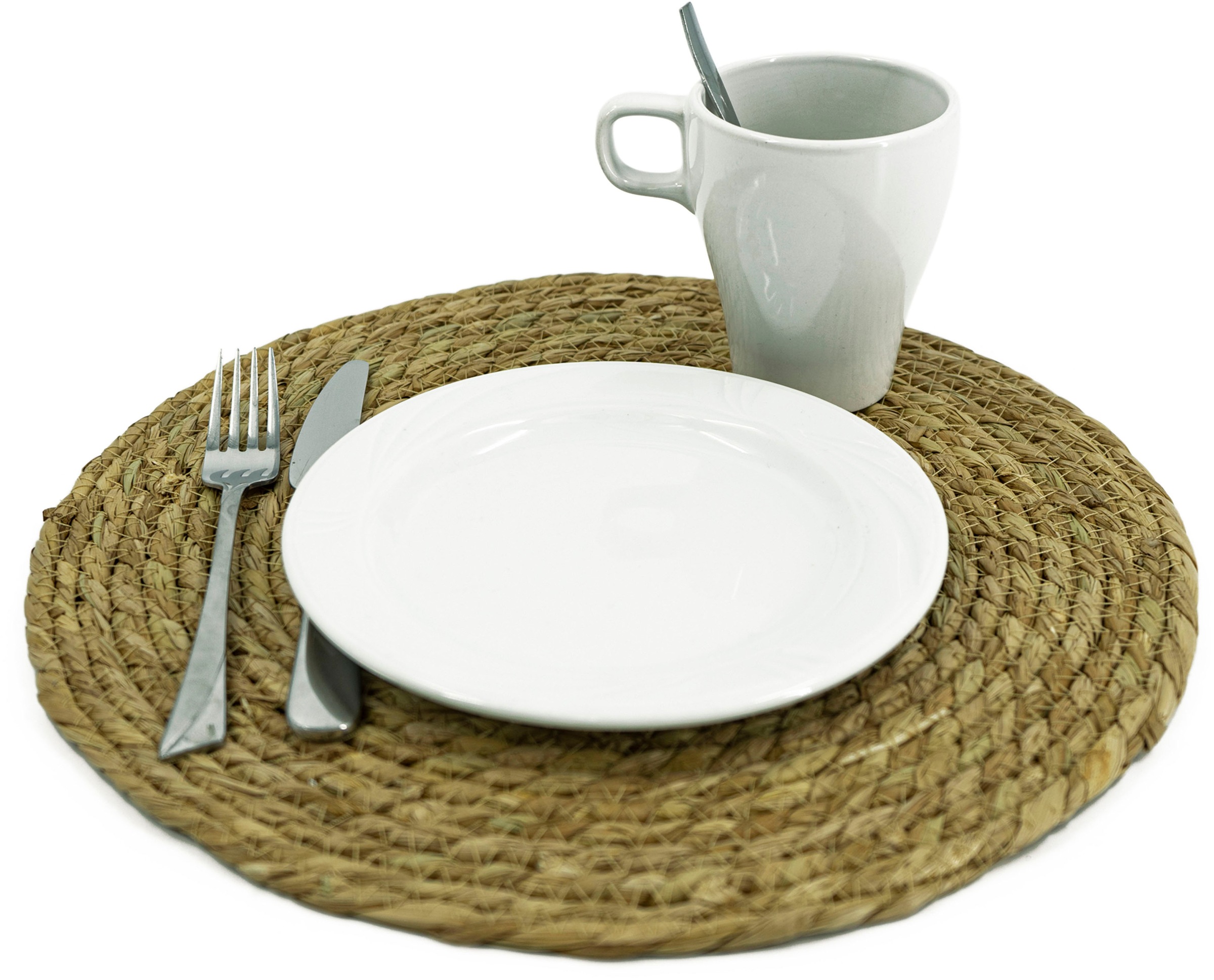 NOOR LIVING Platzset »Platzmatte«, (Set, 2 St.), aus Seegras, Durchmesser c günstig online kaufen