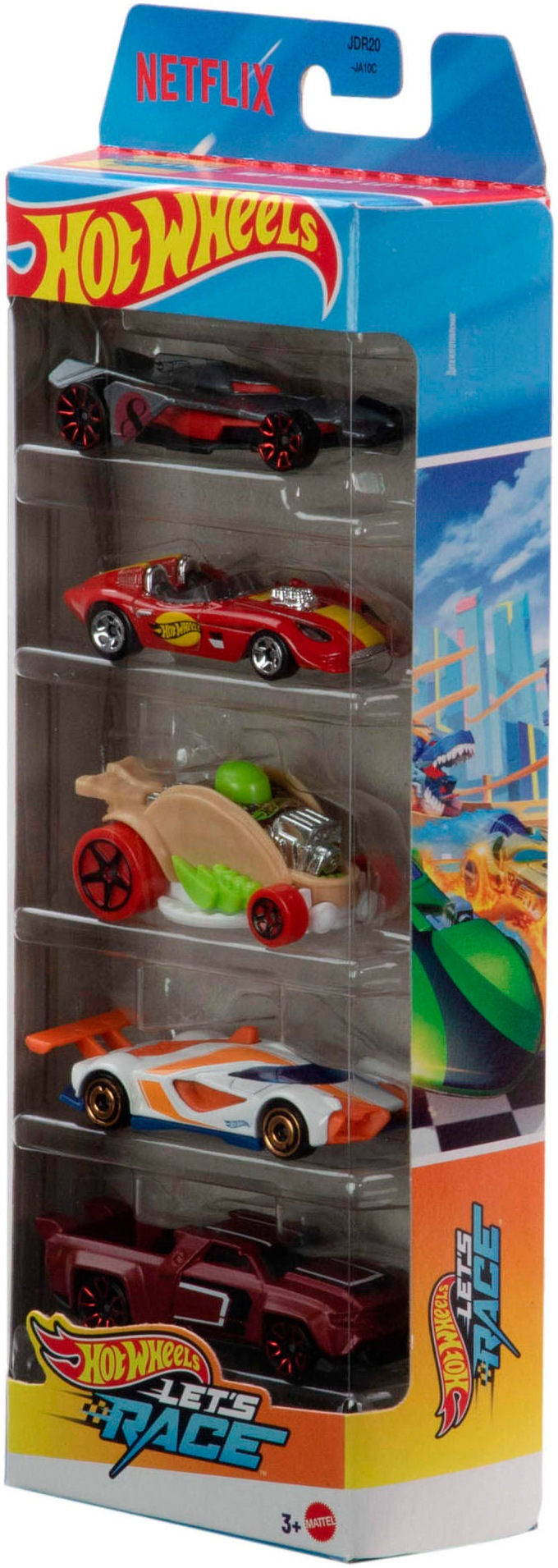 Hot Wheels Spielzeug-Auto »Hot Wheels Let's Race«, (Set, 5 tlg.)