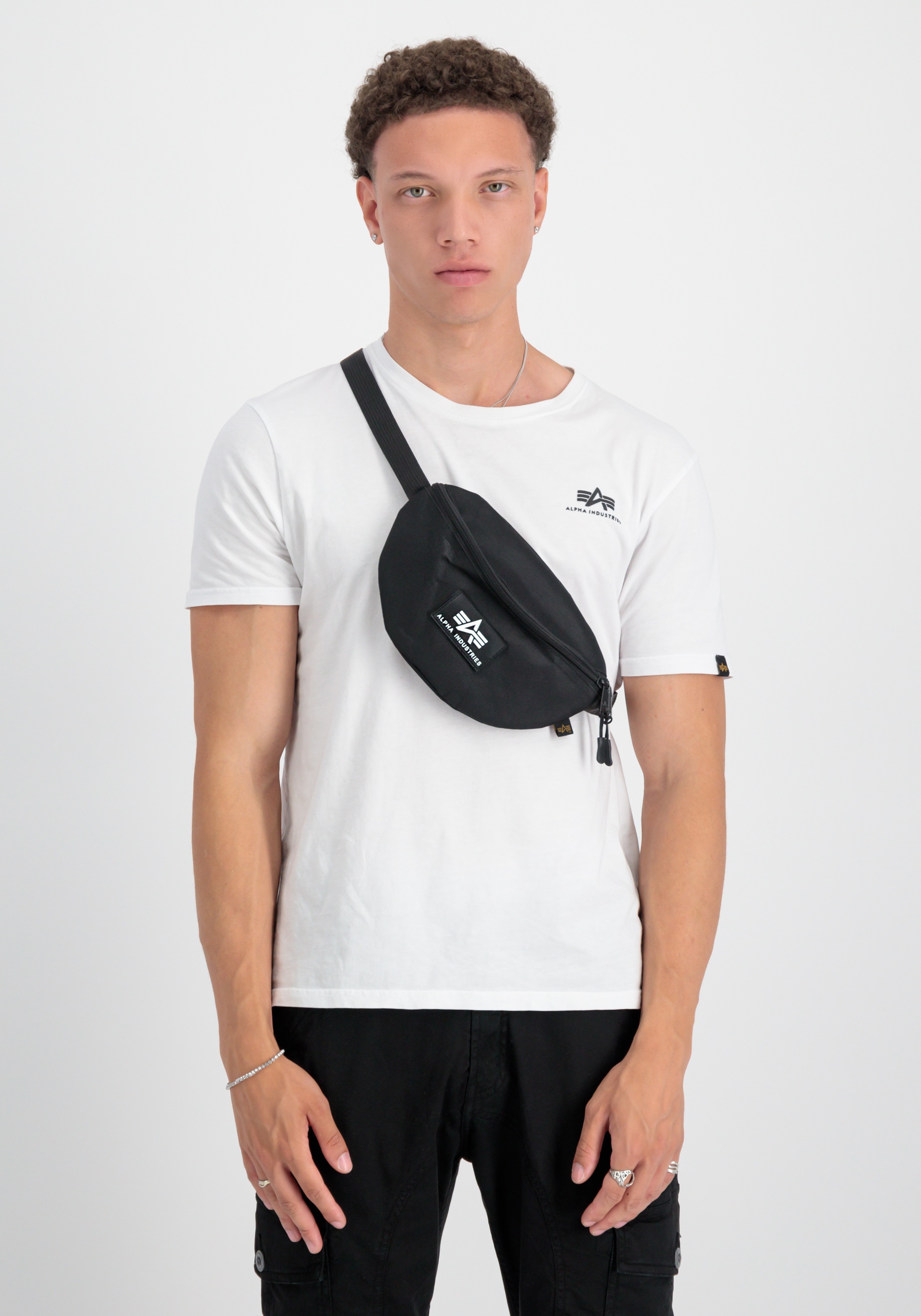 ALPHA INDUSTRIES Gürteltasche »Rubber Print Waistbag« black