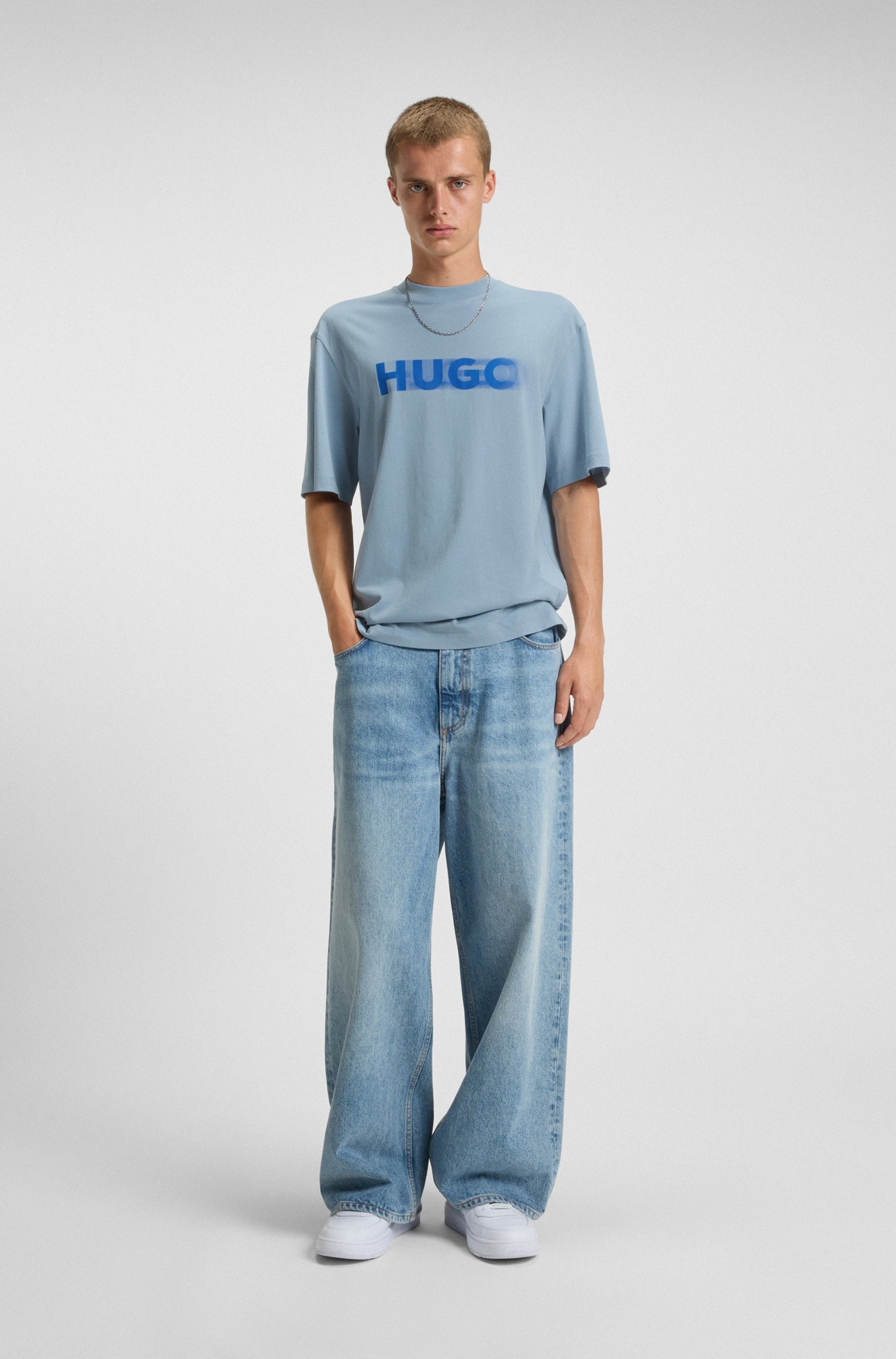 HUGO T-Shirt »Nalax« mit Logo-Druck