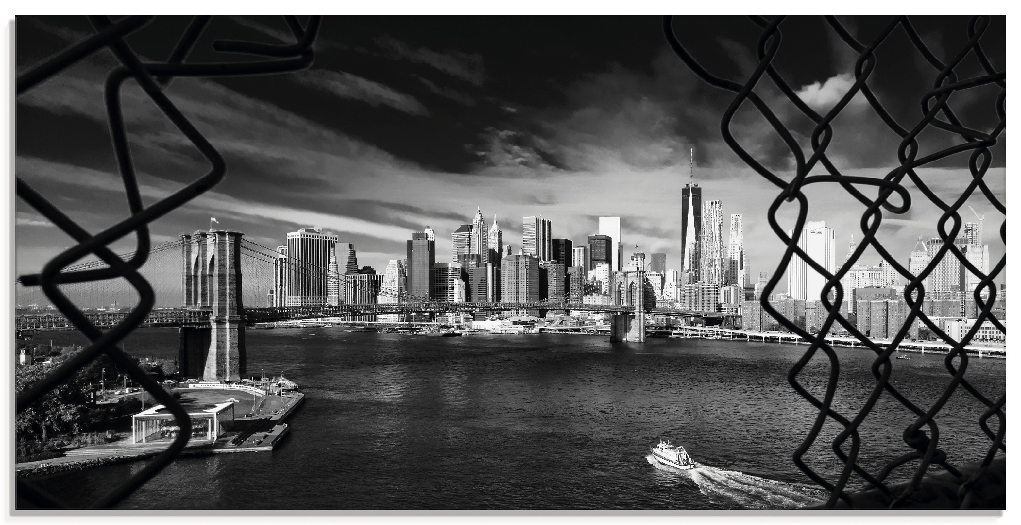 Artland Glasbild »Brooklyn Bridge New York I«, Amerika, (1 St.), in verschi günstig online kaufen