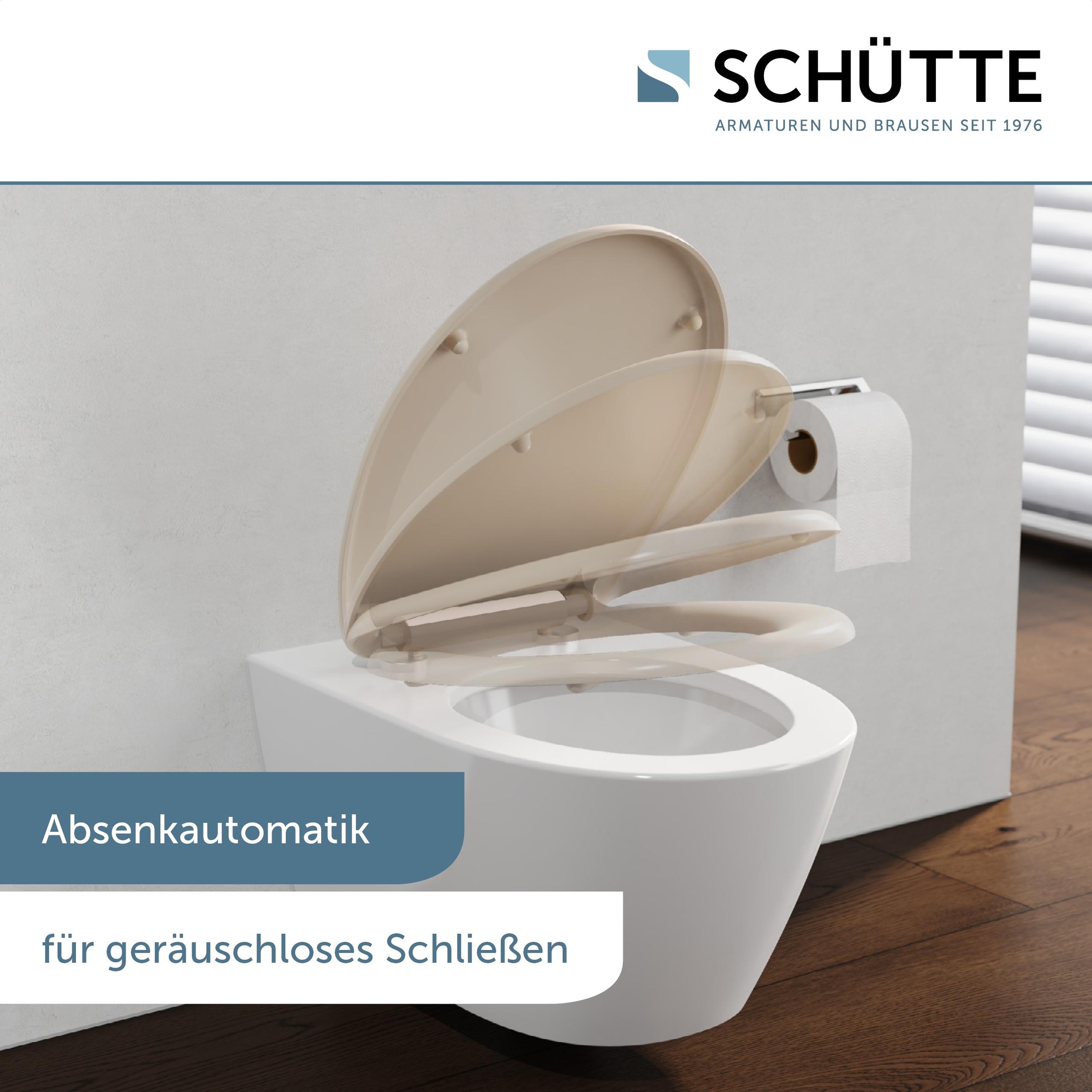 Schütte WC-Sitz, mit Absenkautomatik und Schnellverschlusstechnik