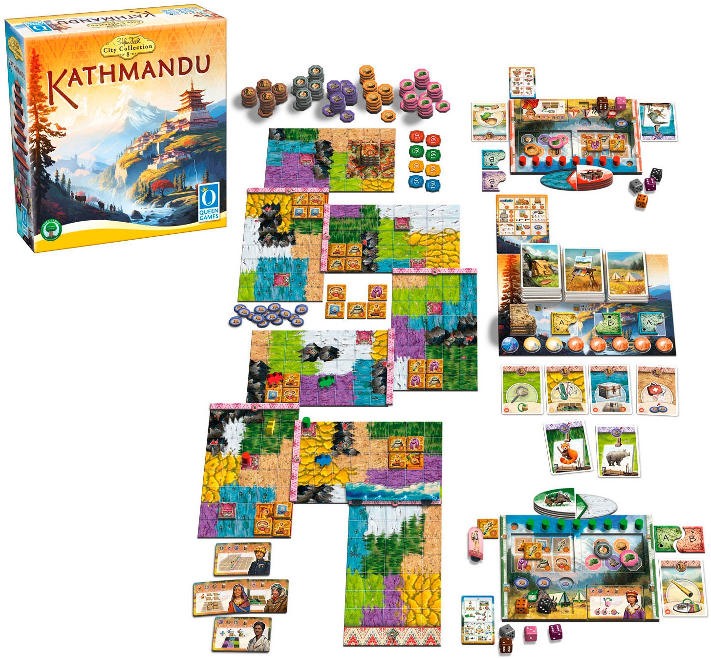 Queen Games Spiel »Kathmandu - Classic Edition«, Made in Europe