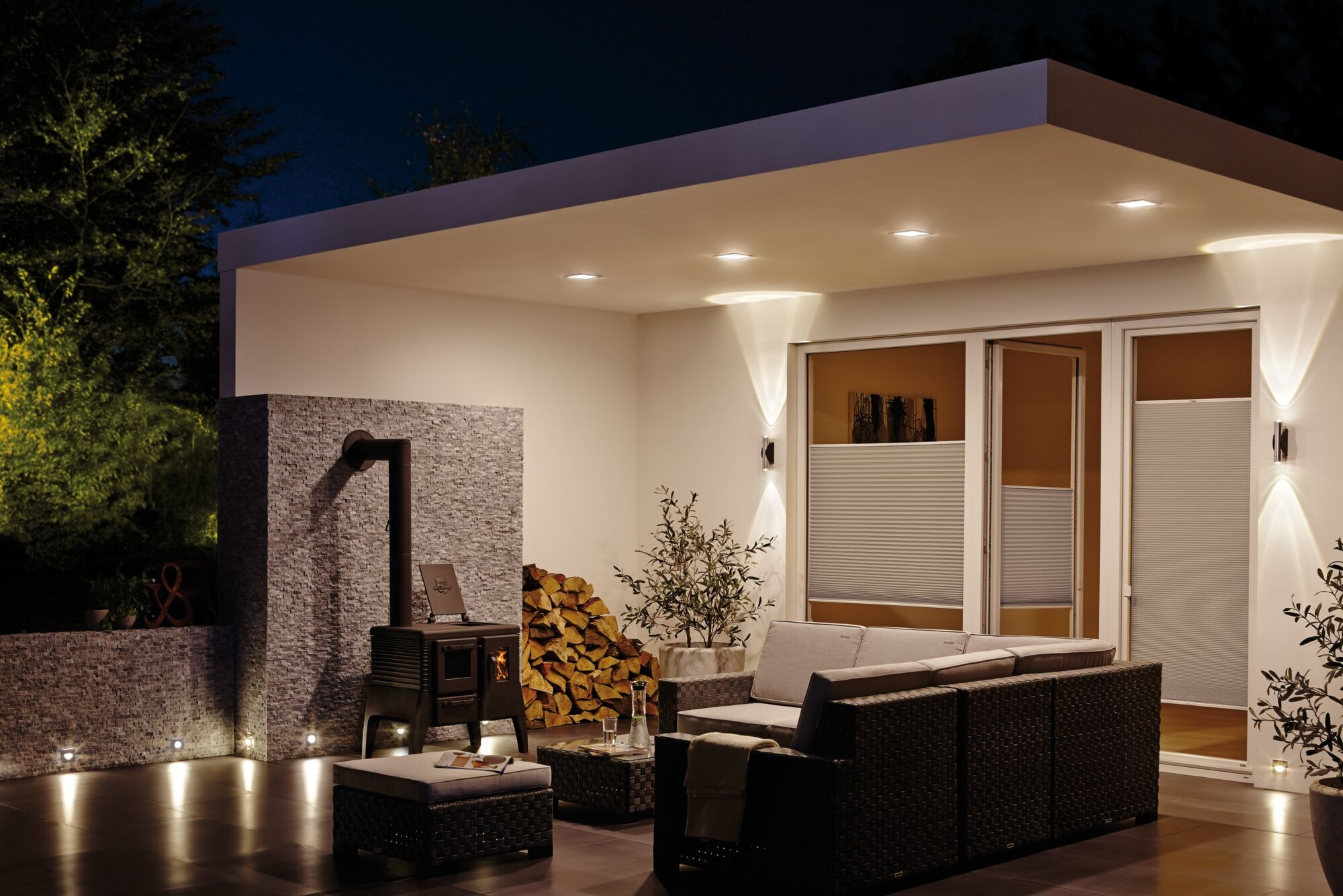 Paulmann LED Wandleuchte »Special Line IP65 rund 76mm 1,4W 60lm 230V 4000K Opal« 1 Stk. Neutralweiß Wandeinbauleuchte