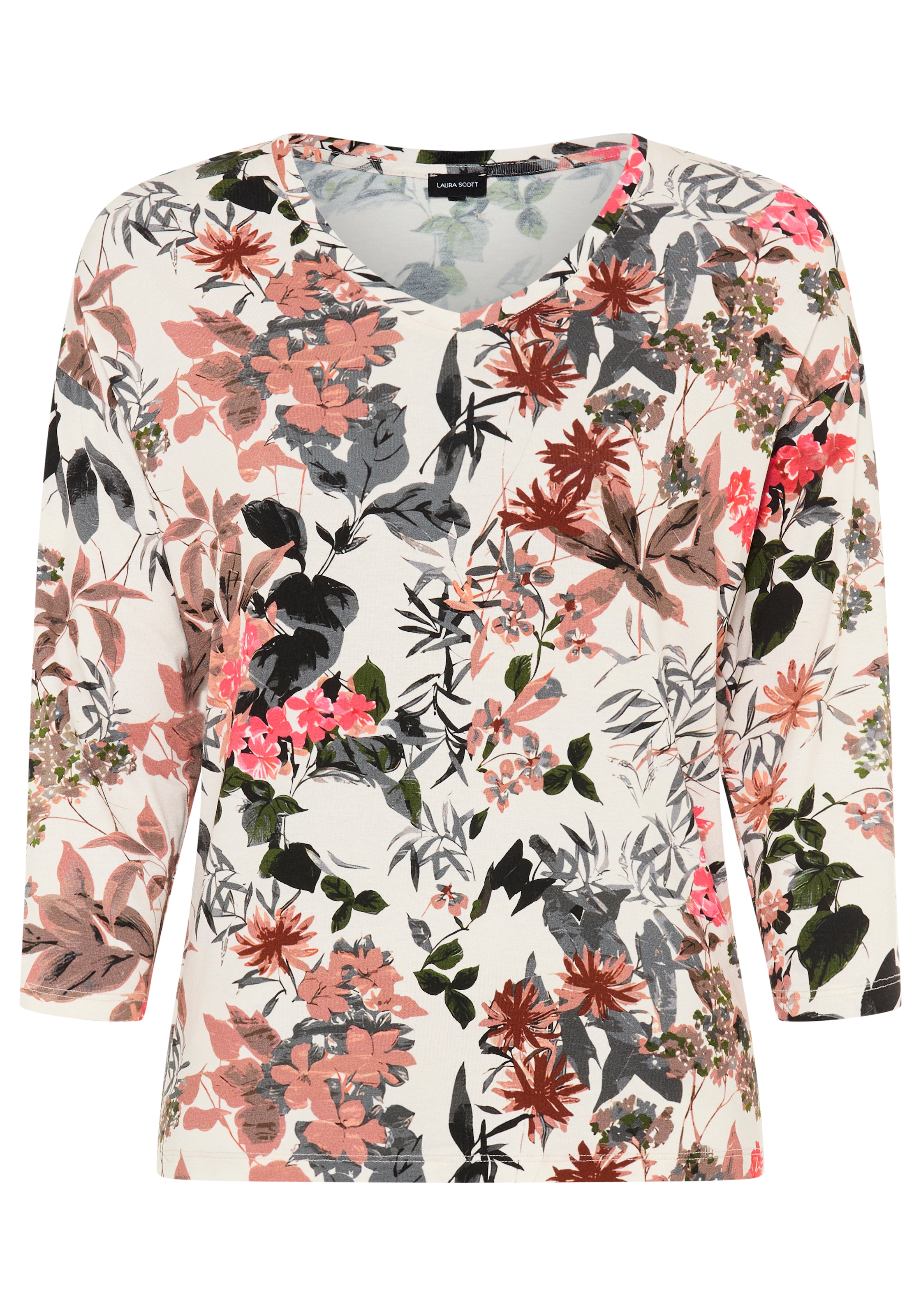 Laura Scott Print-Shirt »in verschiedenen Designs« 3/4-Arm, figurumspielende Passform, hüftlange Schnittform