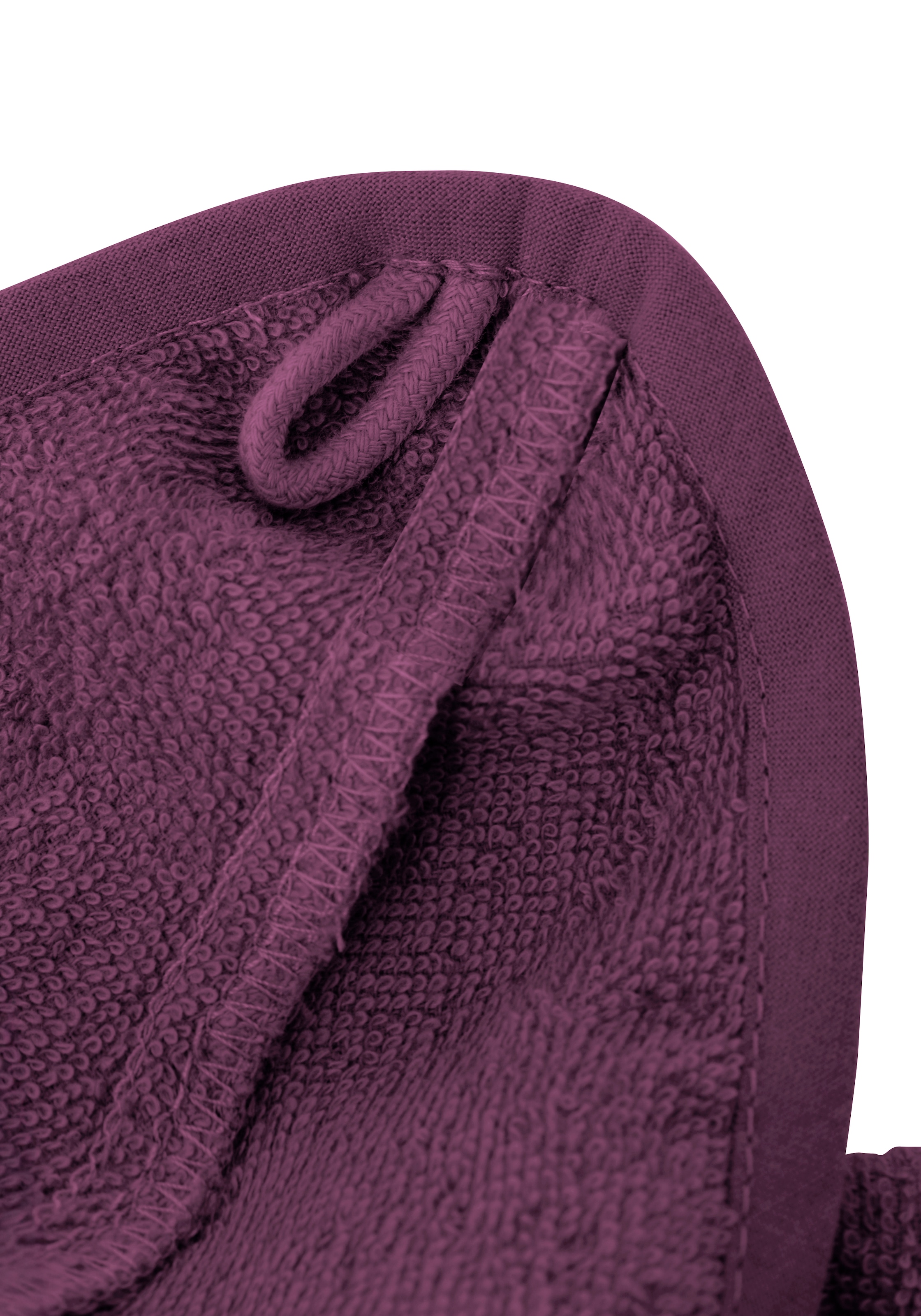 OTTO home Damenbademantel »Sennia, ideal für Sauna & Spa, Hotelbademantel, Morgenmantel« 2 Stk. Steifendetails, 100% Baumwolle, mit GRATIS-Zugabe: 1x Turban-Handtuch