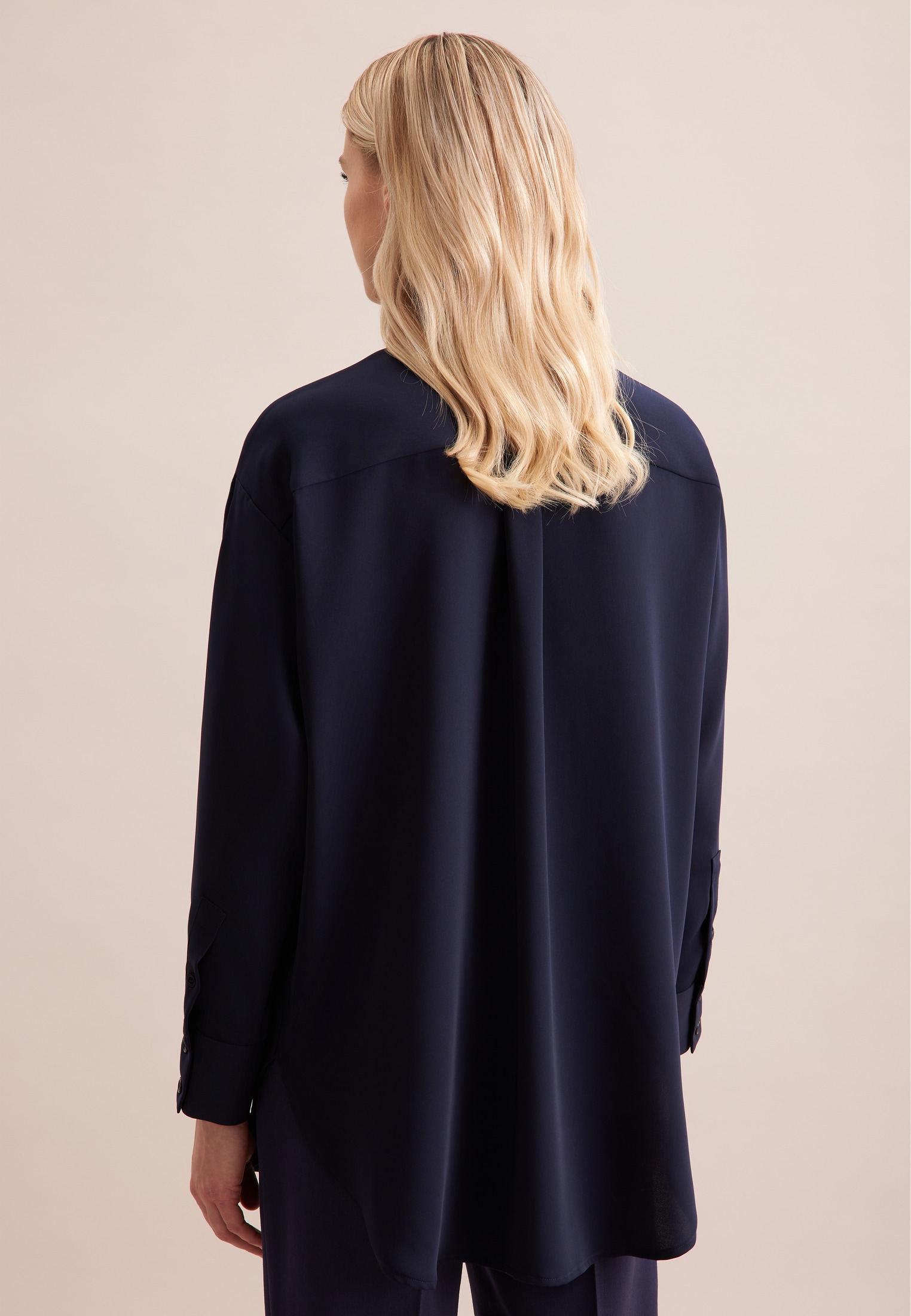 seidensticker Longbluse »Schwarze Rose«, Langarm Kragen Uni