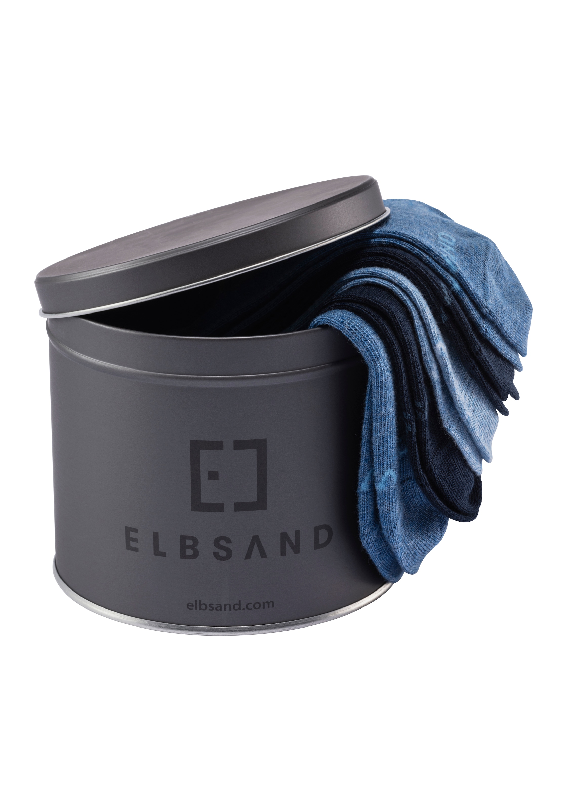 Elbsand Socken, (Dose, 5 Paar), verpackt in praktischer Metalldose