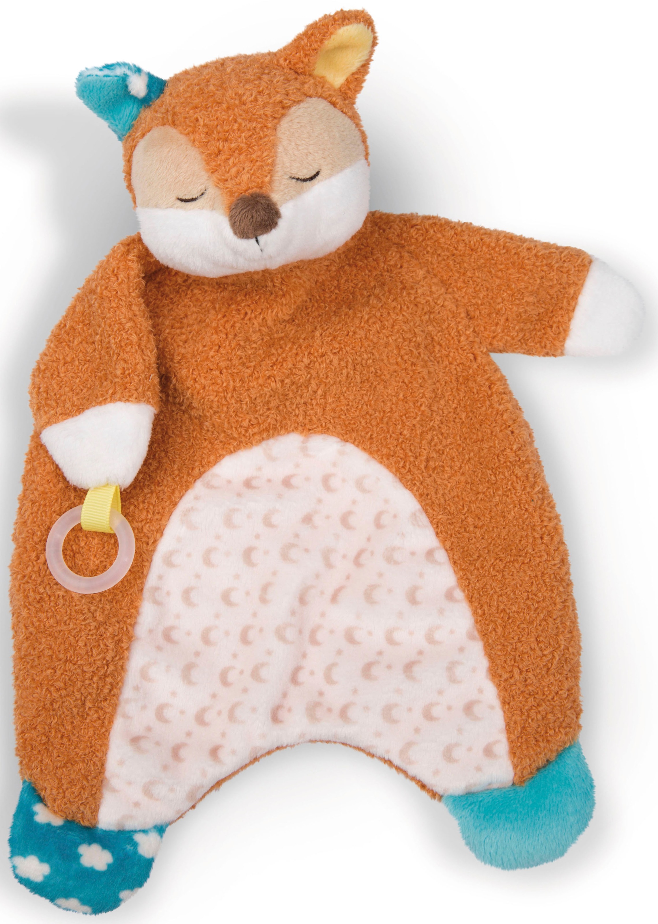 Nici Schmusetuch »My First NICI, Fuchs Finni schlafend«, mit aufgestickten Augen