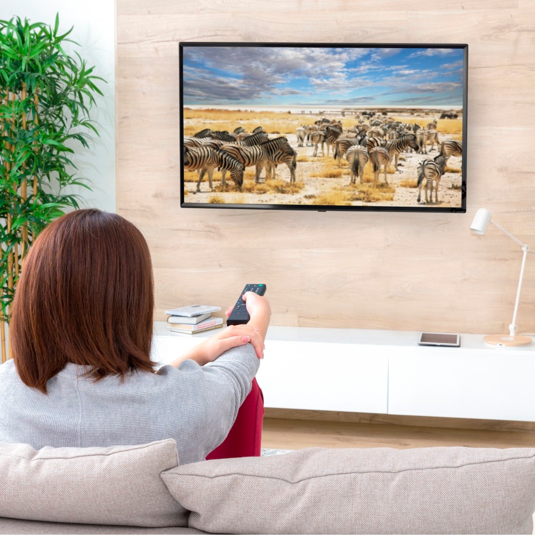 Hama TV-Wandhalterung »Halterung, schwenkbar, neigbar, ausziehbar von 48 - 122 (19" - 48")«, bis 122 cm Zoll, max. 35 kg