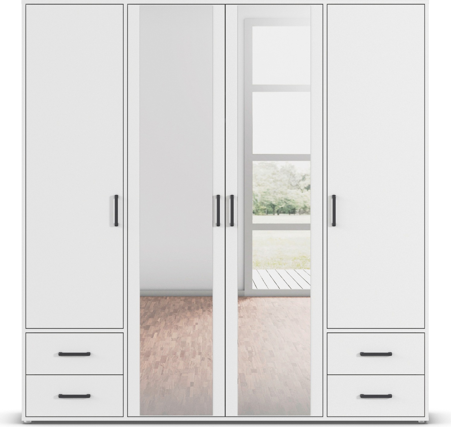 rauch Drehtürenschrank »Voyager«, (in 3 verschiedenen Ausstattungen BASIC/C günstig online kaufen