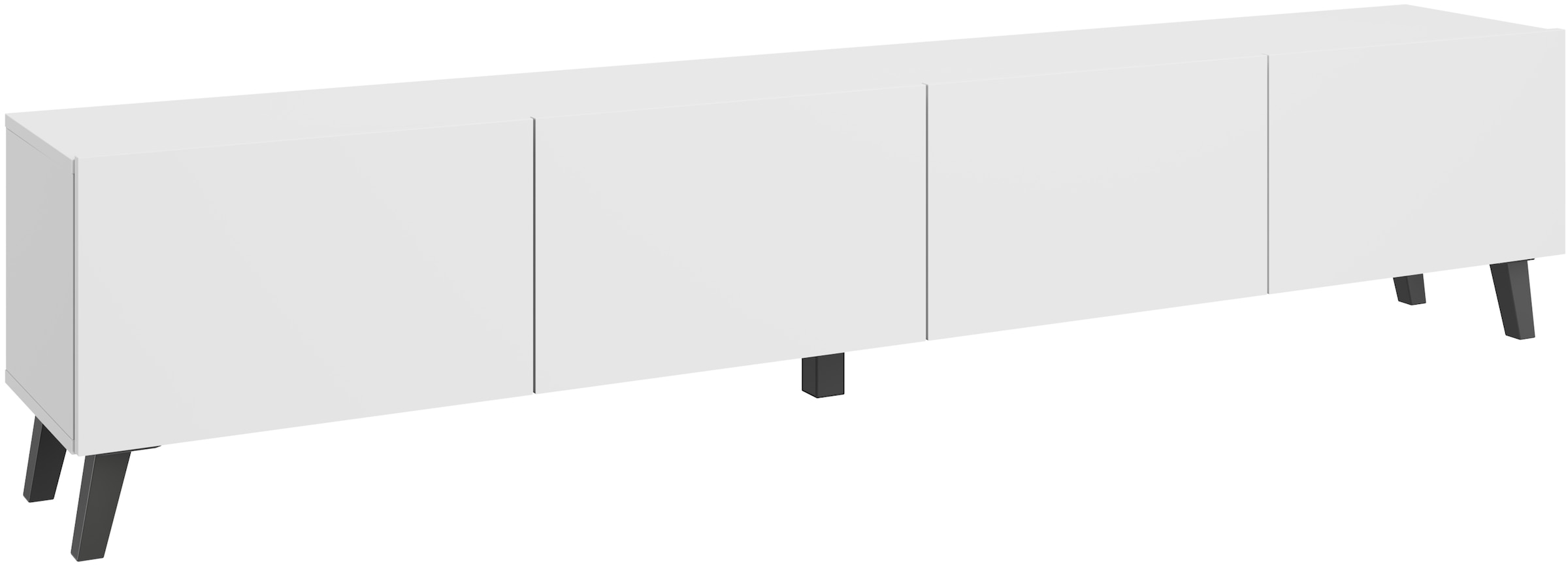 Home affaire Lowboard »LOWBOARD PHUKET II,  TV-Kommode Breite 190cm« 1 Stk. tlg. Modernes, griffloses Design mit 4 Klappen in eleganten, matten Farben