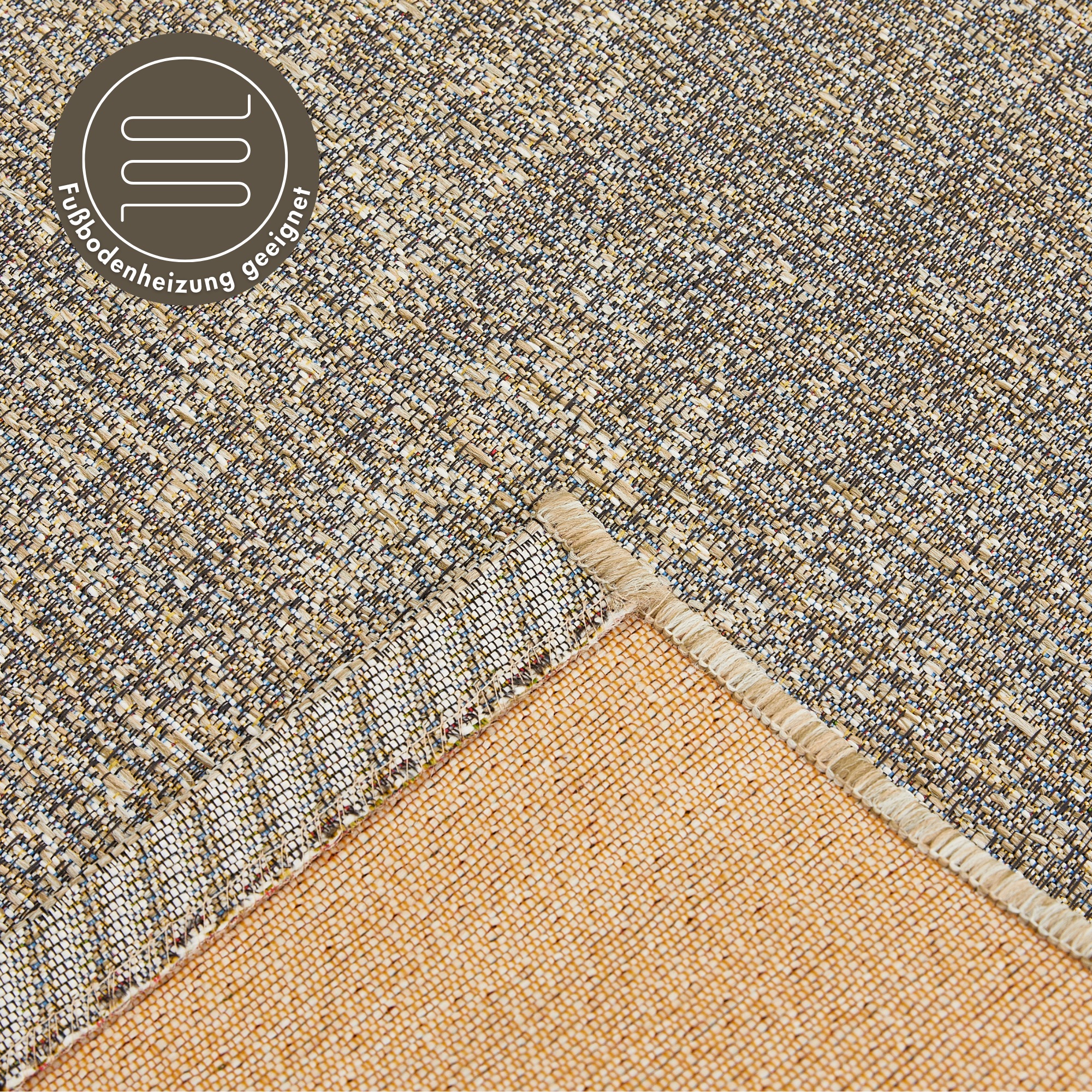 LUXOR living Teppich »Patio«, rechteckig, 3 mm Höhe, In- und Outdoor geeignet; Balkon; Terrasse; Kurzflor; Wohnzimmer