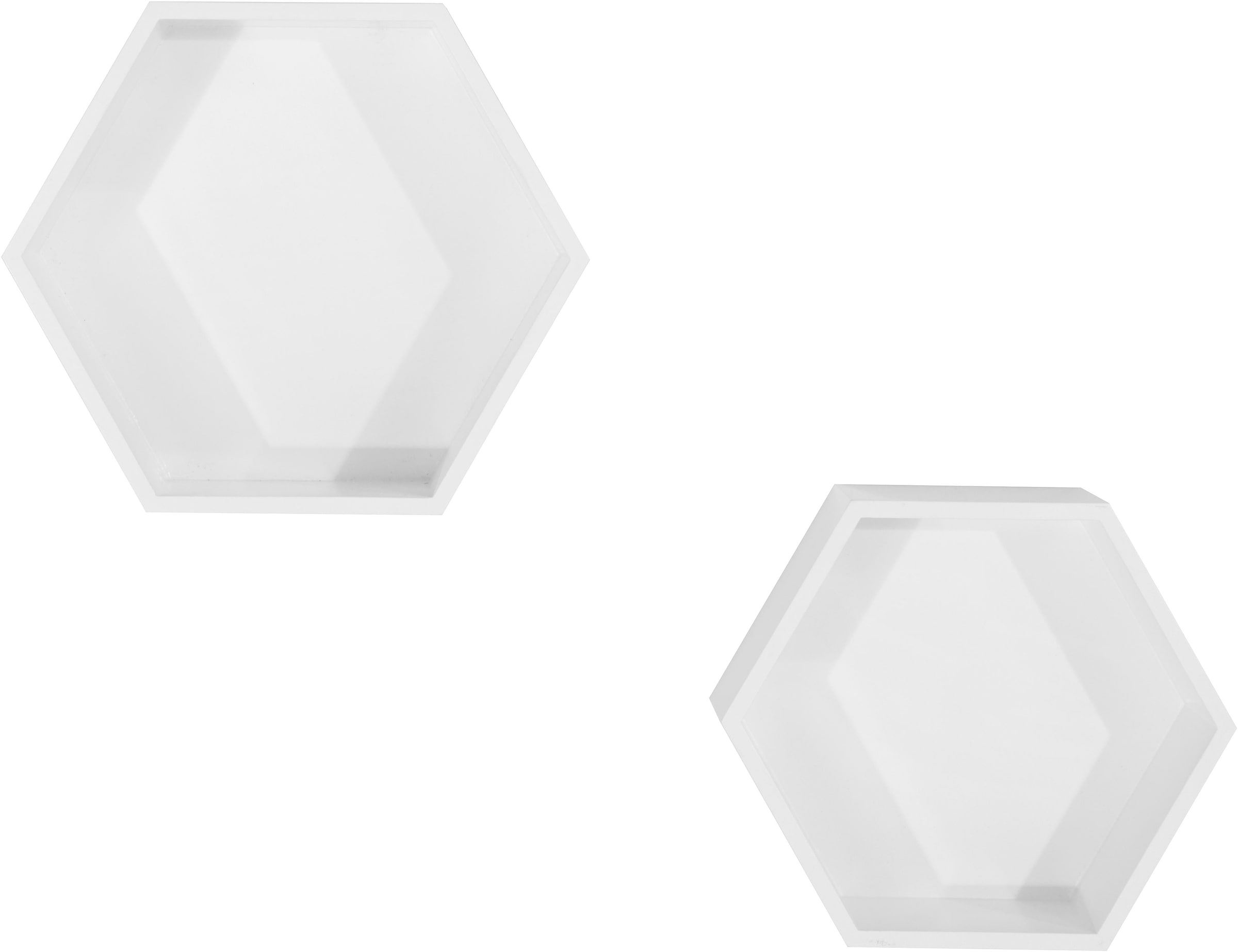 Lüttenhütt Deko-Wandregal »Hexagon«, (2er-Set) auf Rechnung bestellen