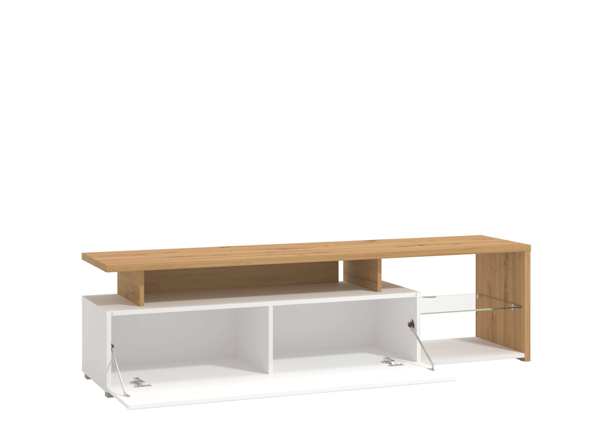 INOSIGN Lowboard »Arctic TV-Board«, TV-Kommode,Br. 170 cm, mit und ohne LED-Beleuchtung,Front mit Fräsung