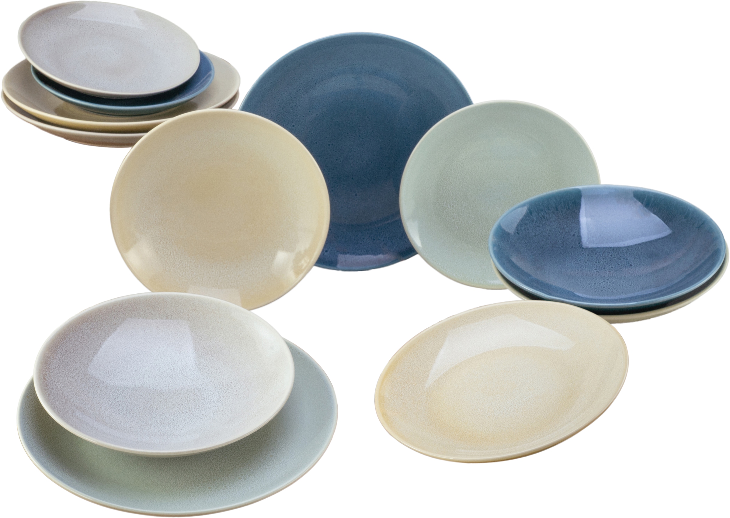 CreaTable Tafelservice »Geschirr-Set Reactive« Service, nostalgische Spezia günstig online kaufen