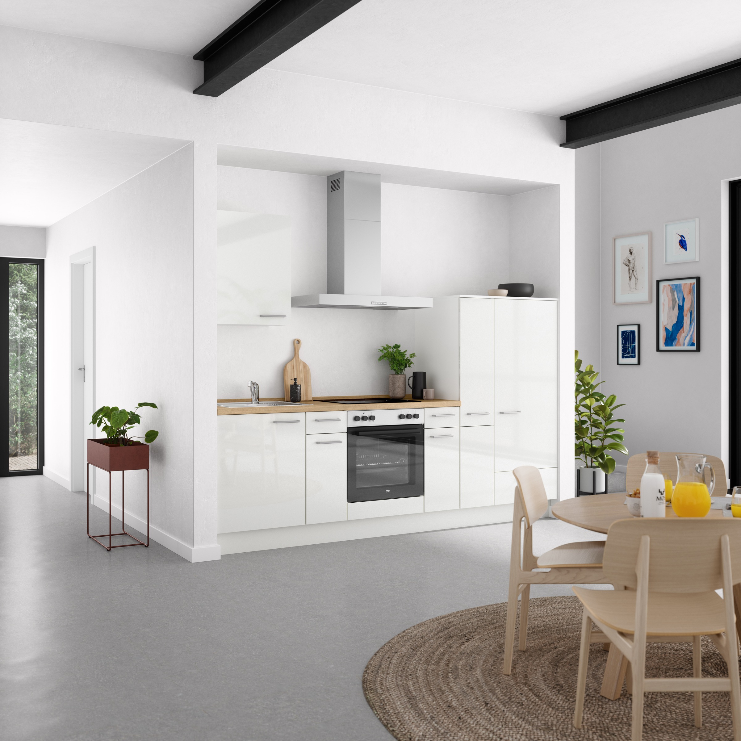 nobilia® Küchenzeile »"Flash I"« vormontiert, Ausrichtung wählbar, Breite 2 günstig online kaufen