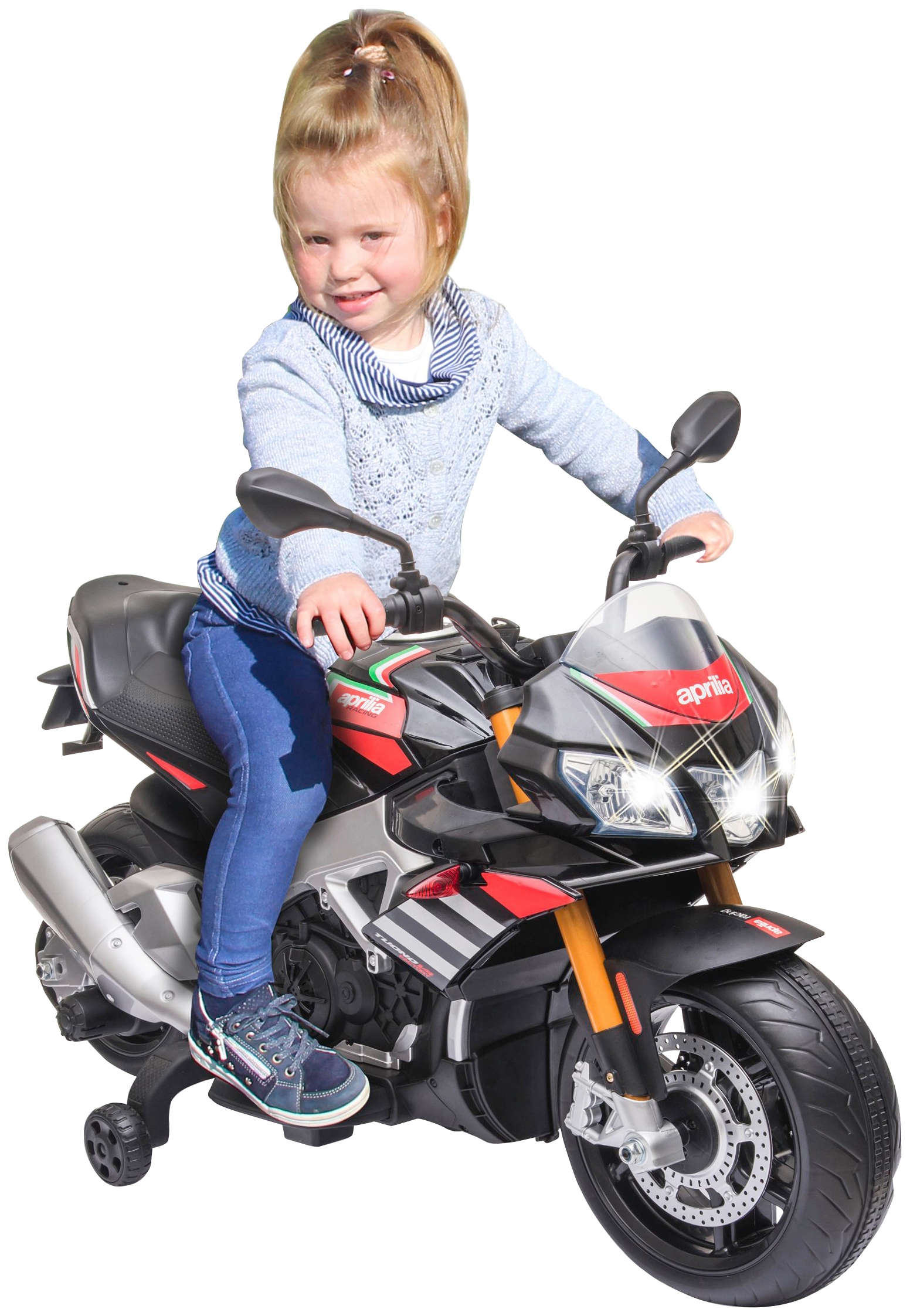 Jamara Elektro-Kindermotorrad »Ride-on Aprilia Tuono V4 1100RR«, ab 3 Jahren, bis 25 kg