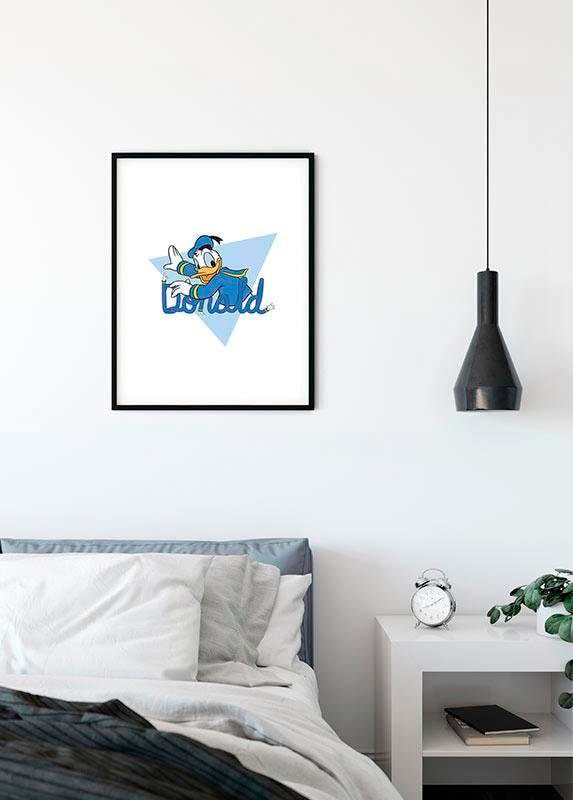 Komar Bild »Donald Duck Triangle« Disney 1 Stk. tlg. Wandbild zur Dekoration im Kinderzimmer - ohne Rahmen