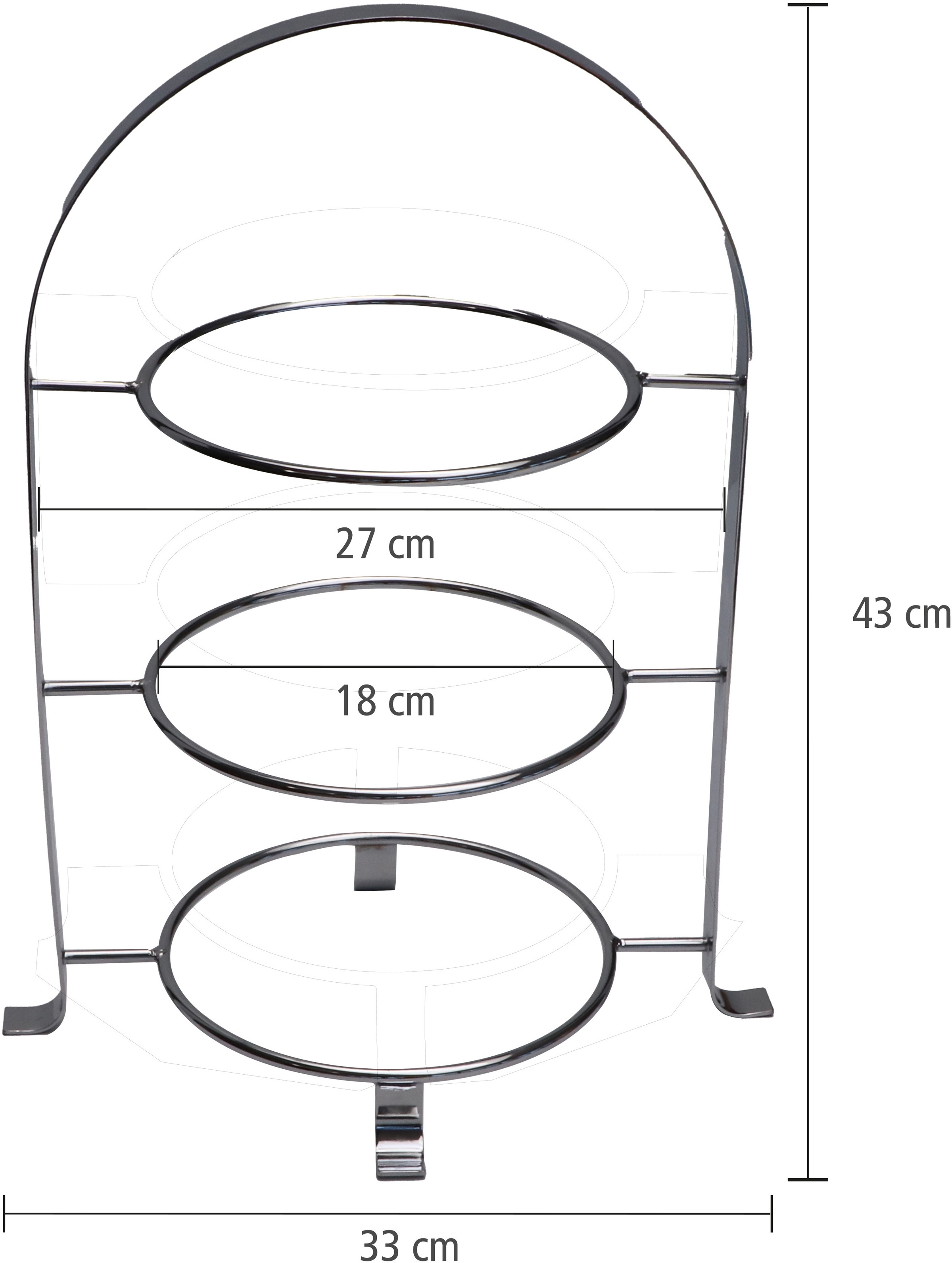 APS Etagere »Serviergestell«, (1 tlg.), unkomplizierter Transport zum Tisch oder Buffet