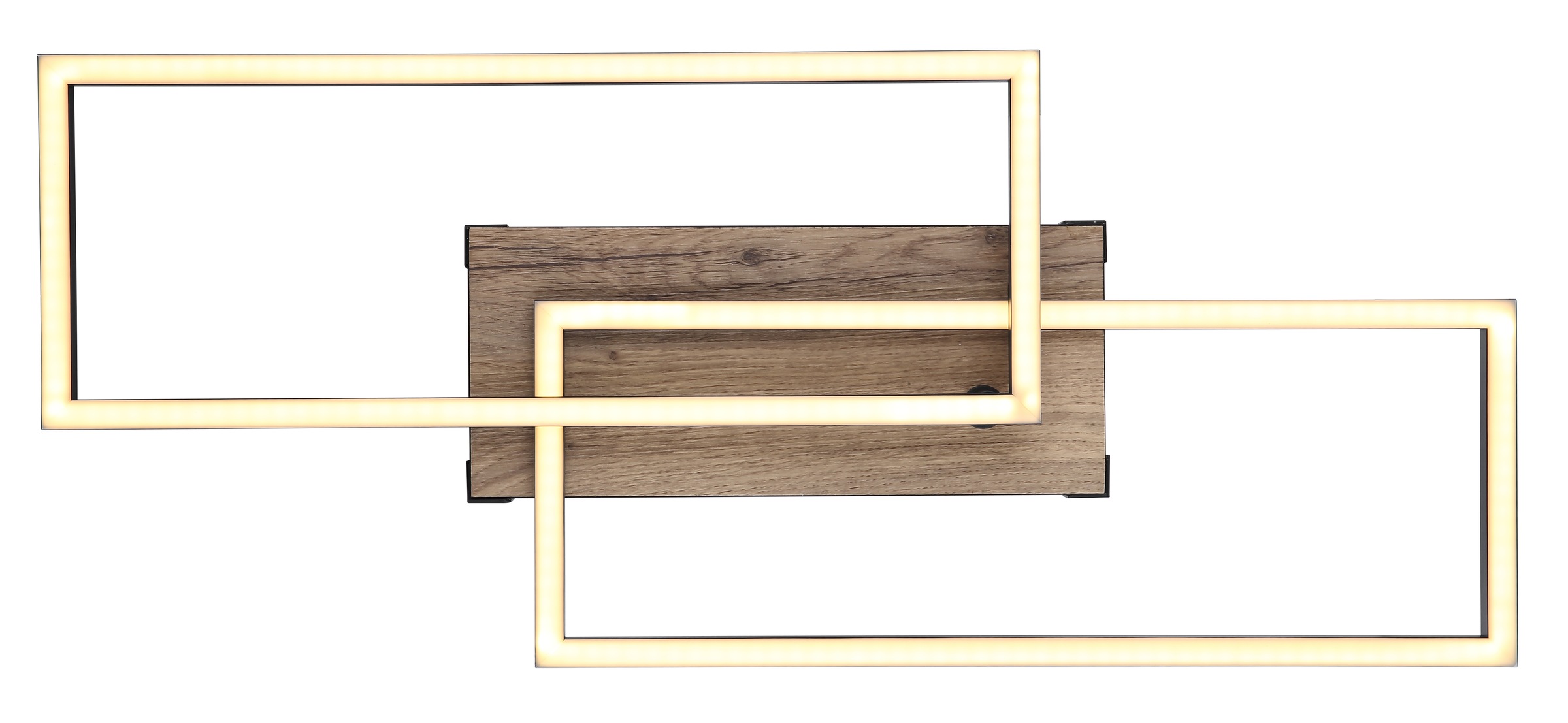 GLOBO LIGHTING LED Deckenleuchte »COLLI« LED-Modul Warmweiß Deckenlampe/Wohnzimmer/Schlafzimmer/modern/Holz