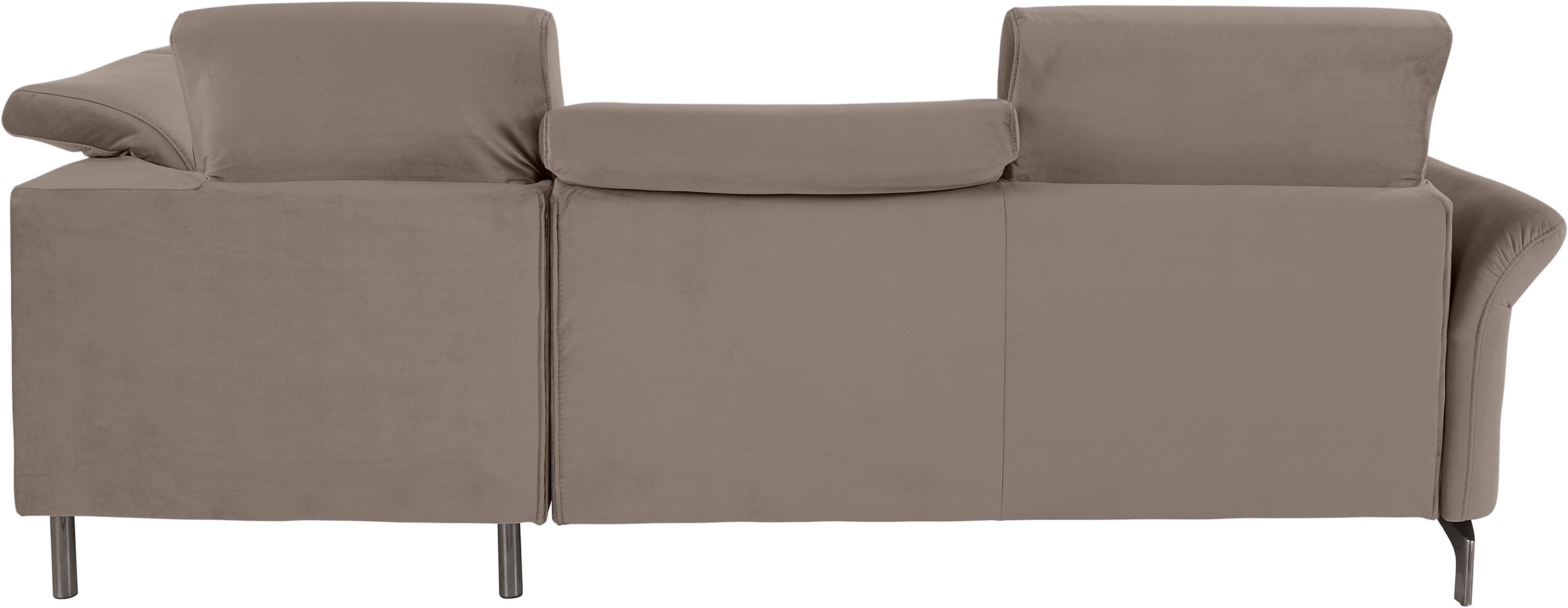 INOSIGN Ecksofa »Fresh L-Form«, Federkern, wahlweise Kopfteilverstellung und motorischer Vorziehsitz
