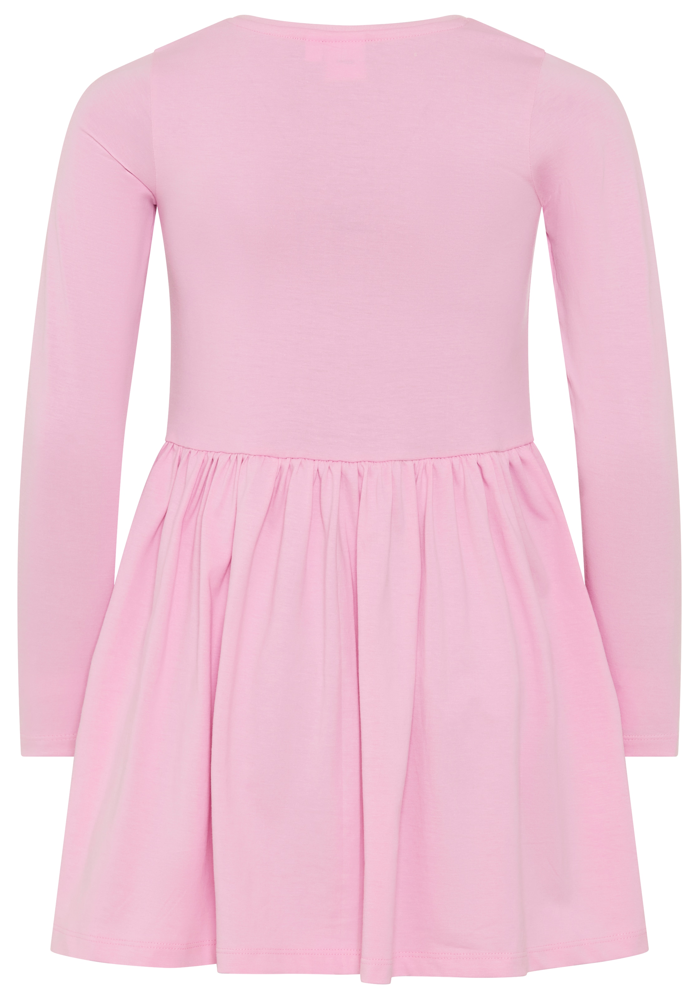 KIDSWORLD Jerseykleid »MINNIE MOUSE Kleid, Disney« Disney Jerseykleid, mit Rundhalsausschnitt, bedruckt, mit Glitzerdruck