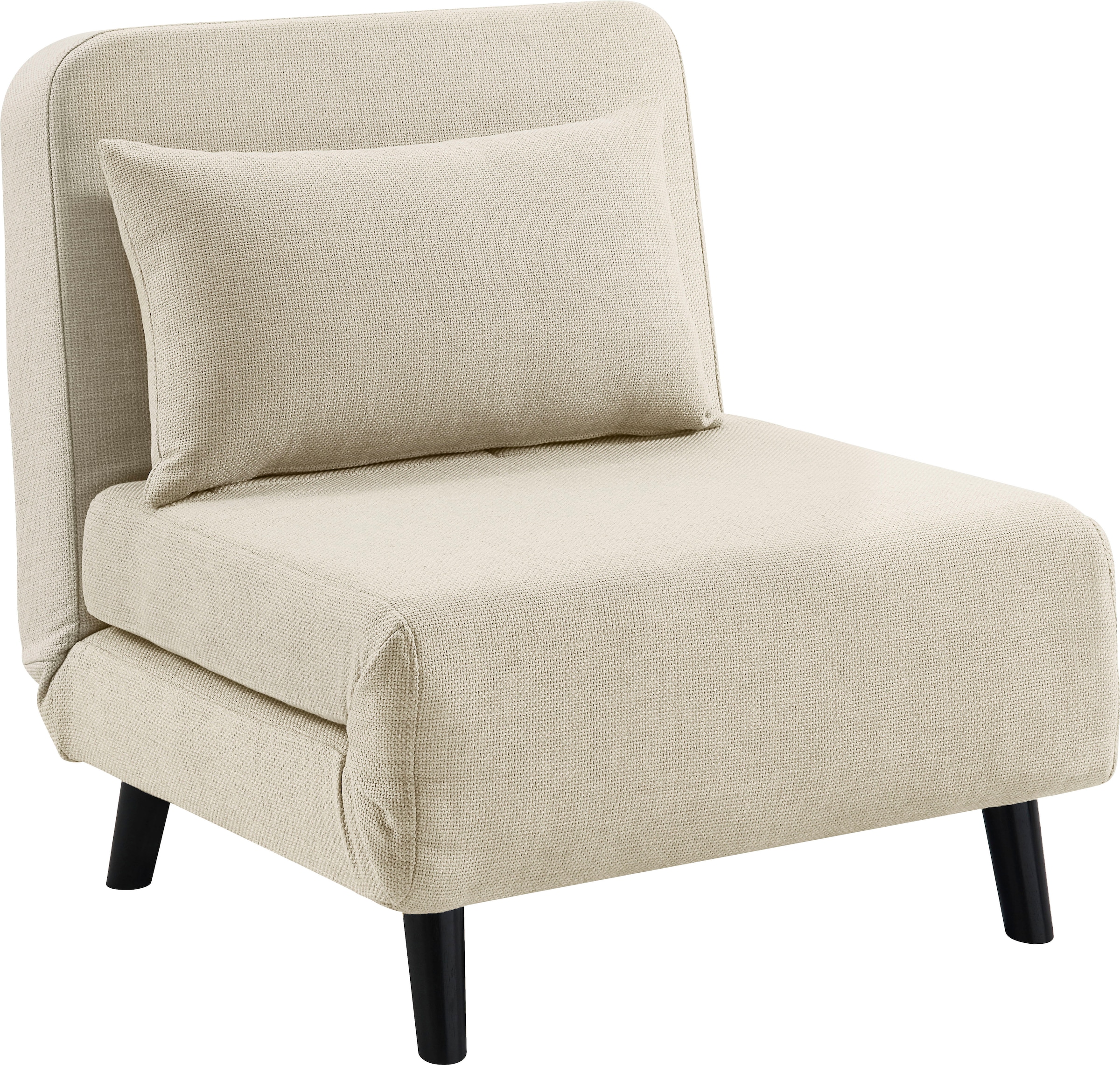ATLANTIC home collection Sessel »Robby«, inkl. Bettfunktion, mehrfach verstellbar, Strukturbezug