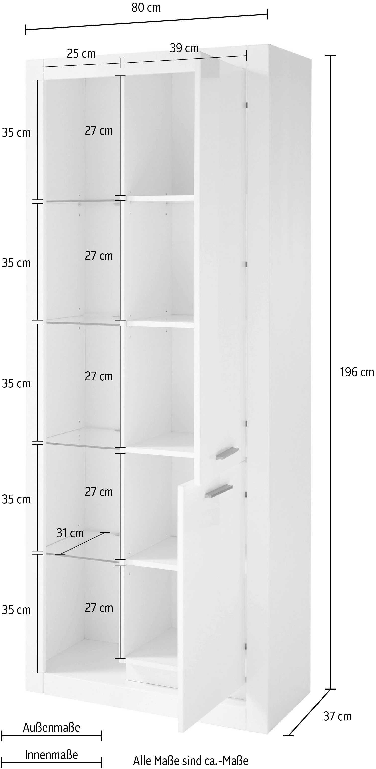 »MERAN«, Places 196 online ca. Höhe Vitrine cm Style kaufen of