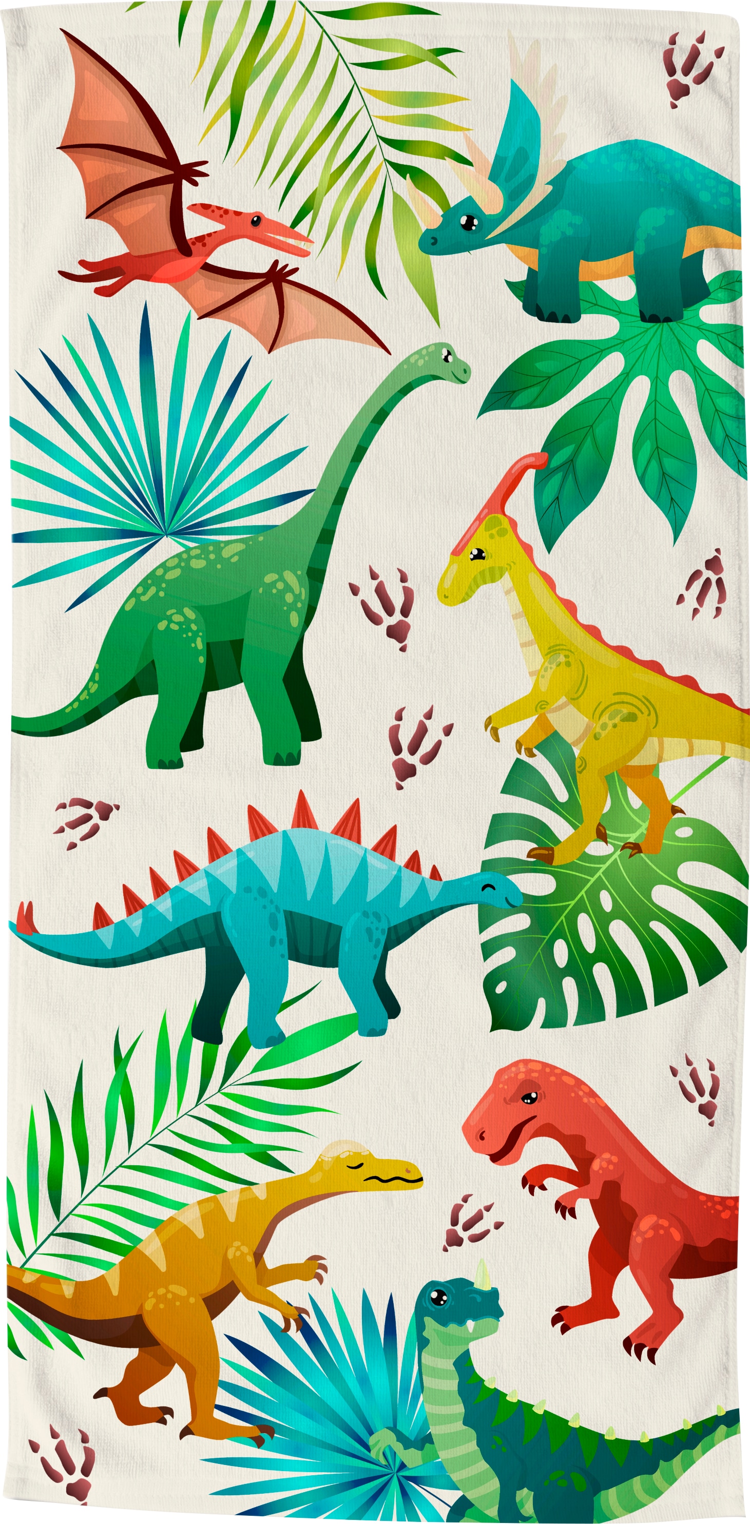 good morning Strandtuch »Dinos«, Motiv, und bequem trocknet bestellen Dinosaurier schnell, (1 schnell St.), Kinder
