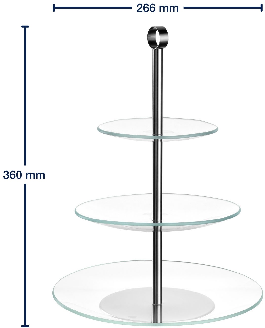 LEONARDO Etagere »CENA, 3 stufig - Höhe 36 cm« Servieretagere mehrstöckig, zum Servieren und Präsentieren
